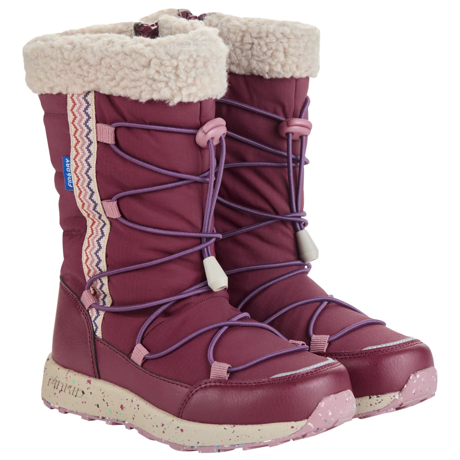 Детски зимни ботуши Finkid Kid's Lauma Winter boots - Cranberry