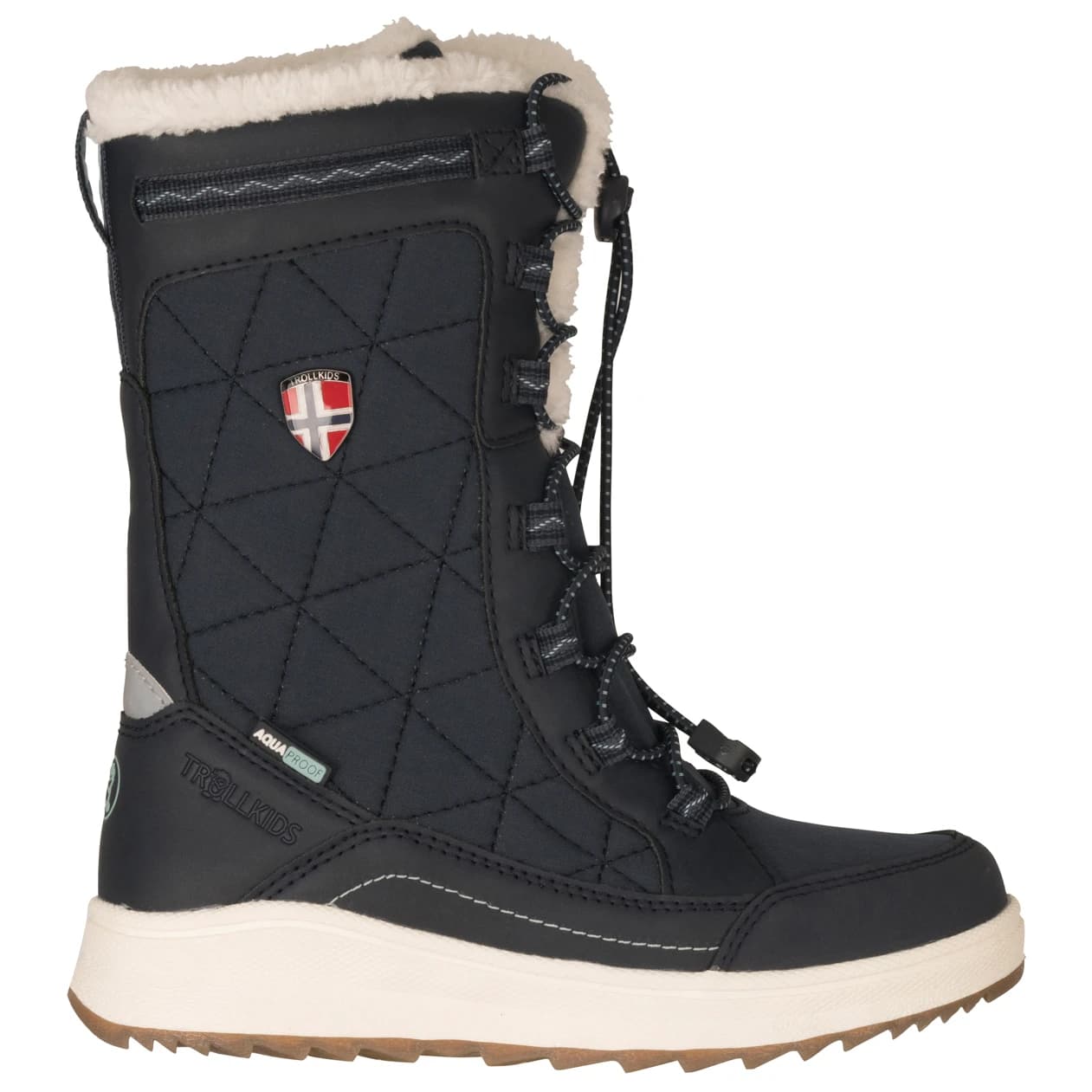 Детски зимни ботуши Trollkids Girl's Arendal Winter Boots Pro Winter boots - Navy / Frosty Mint