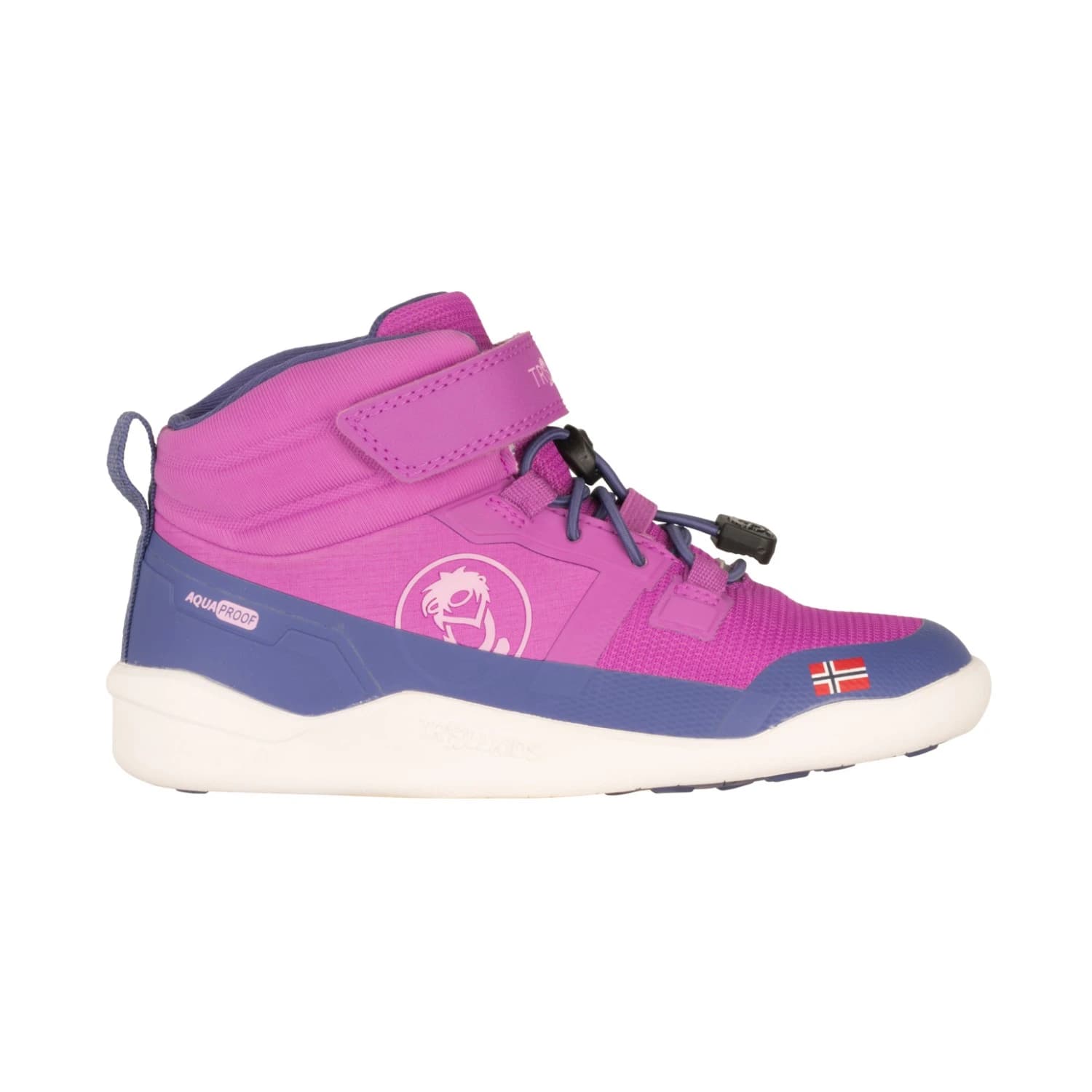 Детски зимни ботуши Trollkids Kid's Hovden Barefoot Winter Hiker Winter boots - Mallow Pink / Violet Blue / Wild Rose