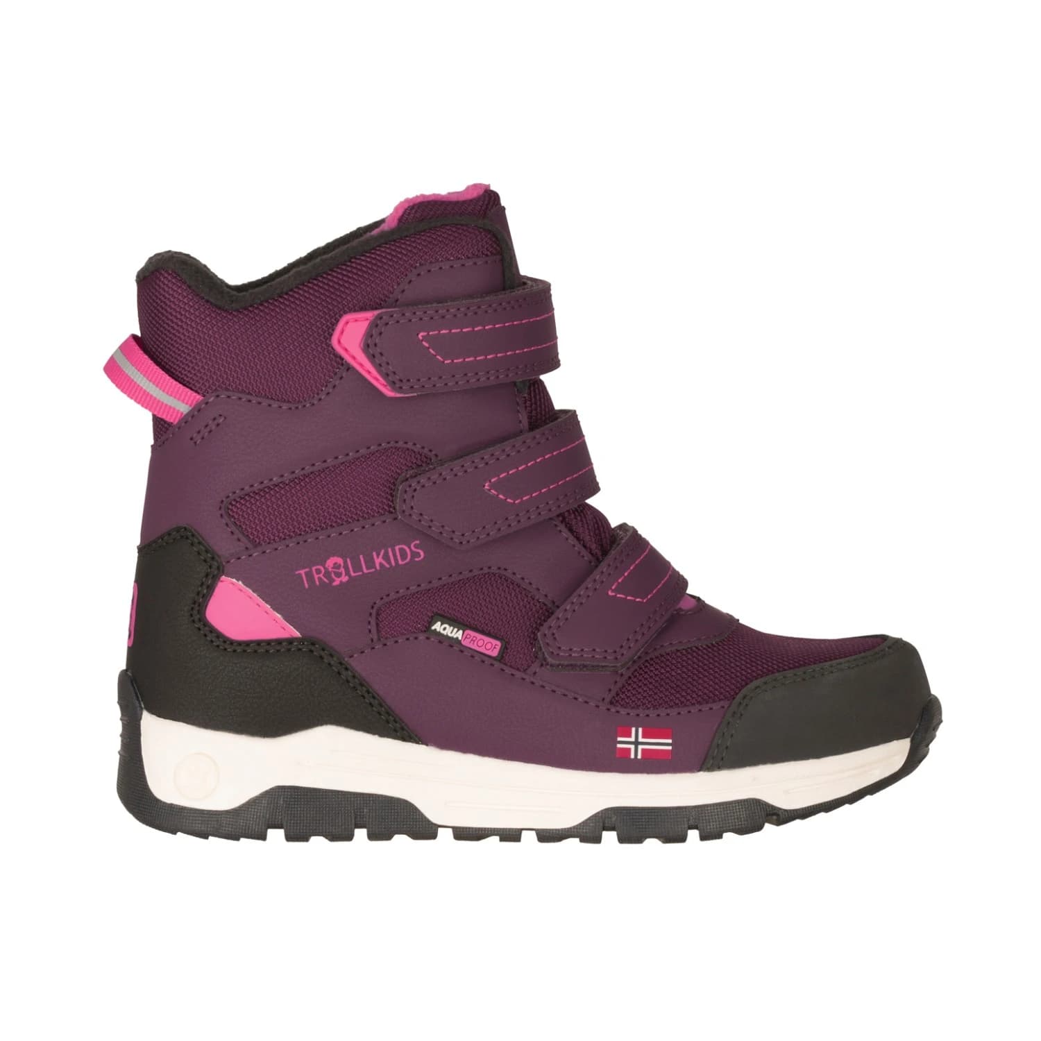 Детски зимни ботуши Trollkids Kid's Lofoten Winter Boots XTS Winter boots - Redwood / Magenta