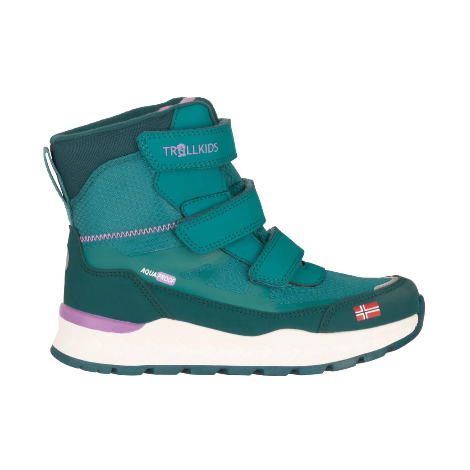 Детски зимни ботуши Trollkids Kid's Rauland Winter Boots - Dusky Teal / Midnight Petrol / Light Violet
