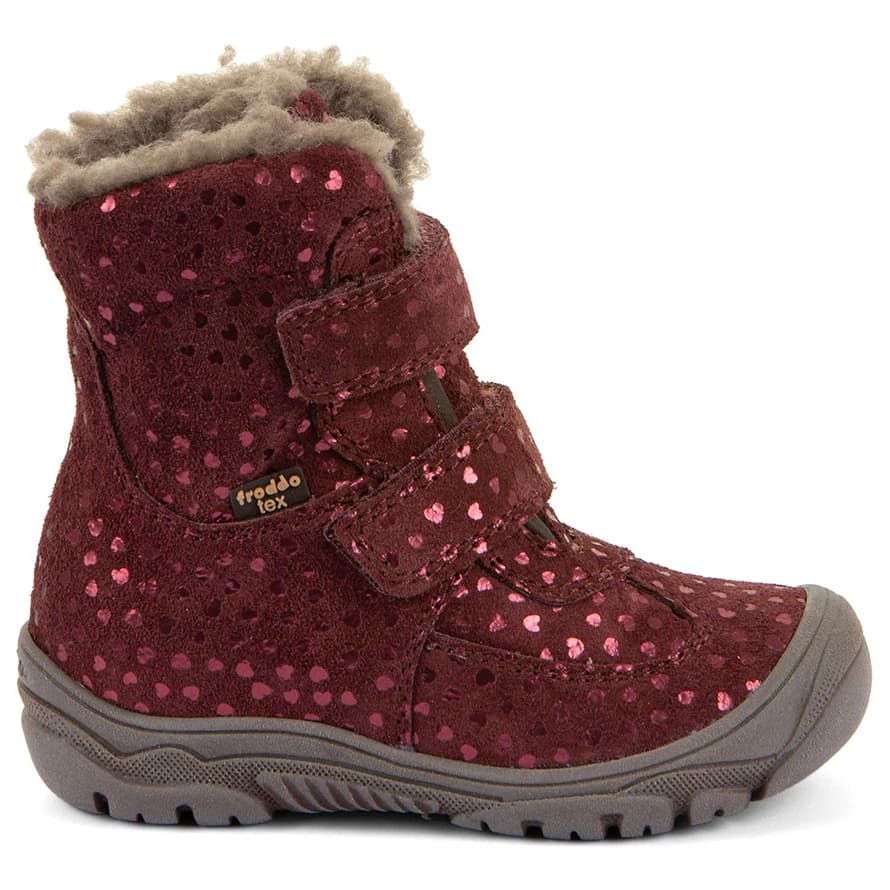 Детски зимни ботуши Froddo Kid's Linz Wool Tex High Winter boots - Bordeaux+X