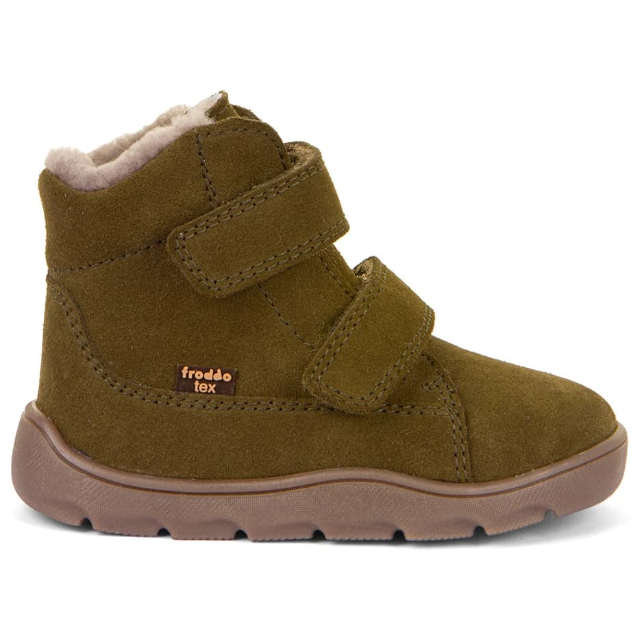 Детски зимни ботуши Froddo Kid's Zeru Tex Furry Barefoot Winter boots - Olive
