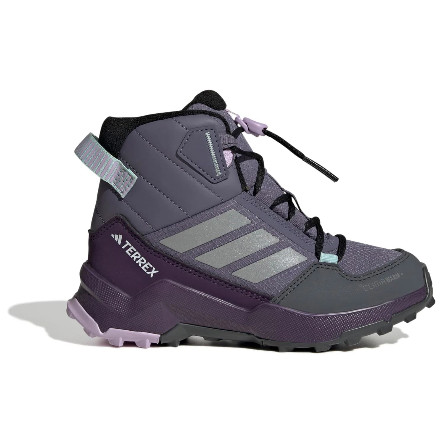 Детски зимни ботуши adidas Terrex Kid's Terrex AX4R Mid Climawarm+ Winter boots - Preloved Violet / Matte Silver / Semi Flash Aqua