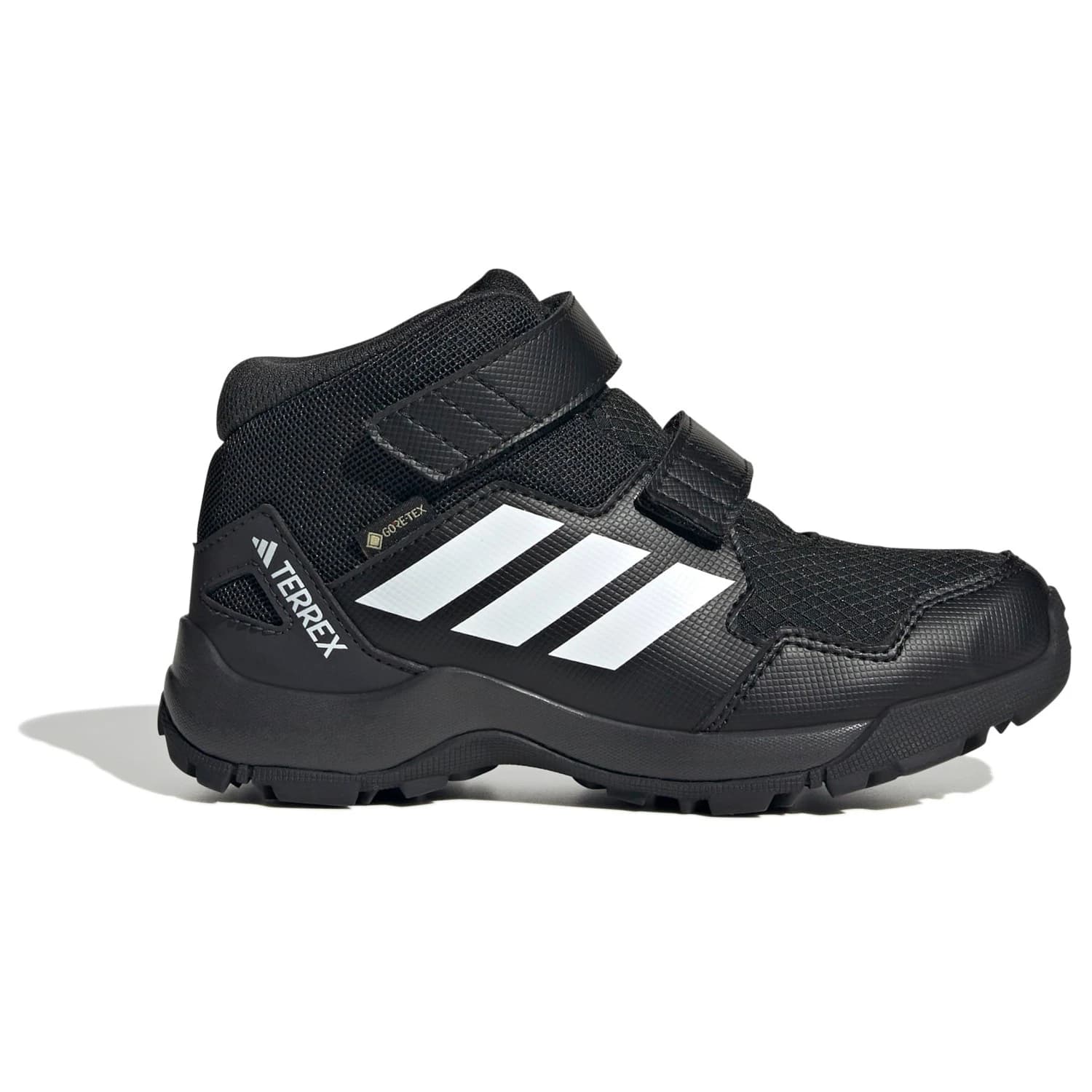 Детски туристически обувки adidas Terrex Kid's Terrex Skychaser Mid GORE-TEX Walking boots - Core Black / Ftwr White / Semi Impact Orange