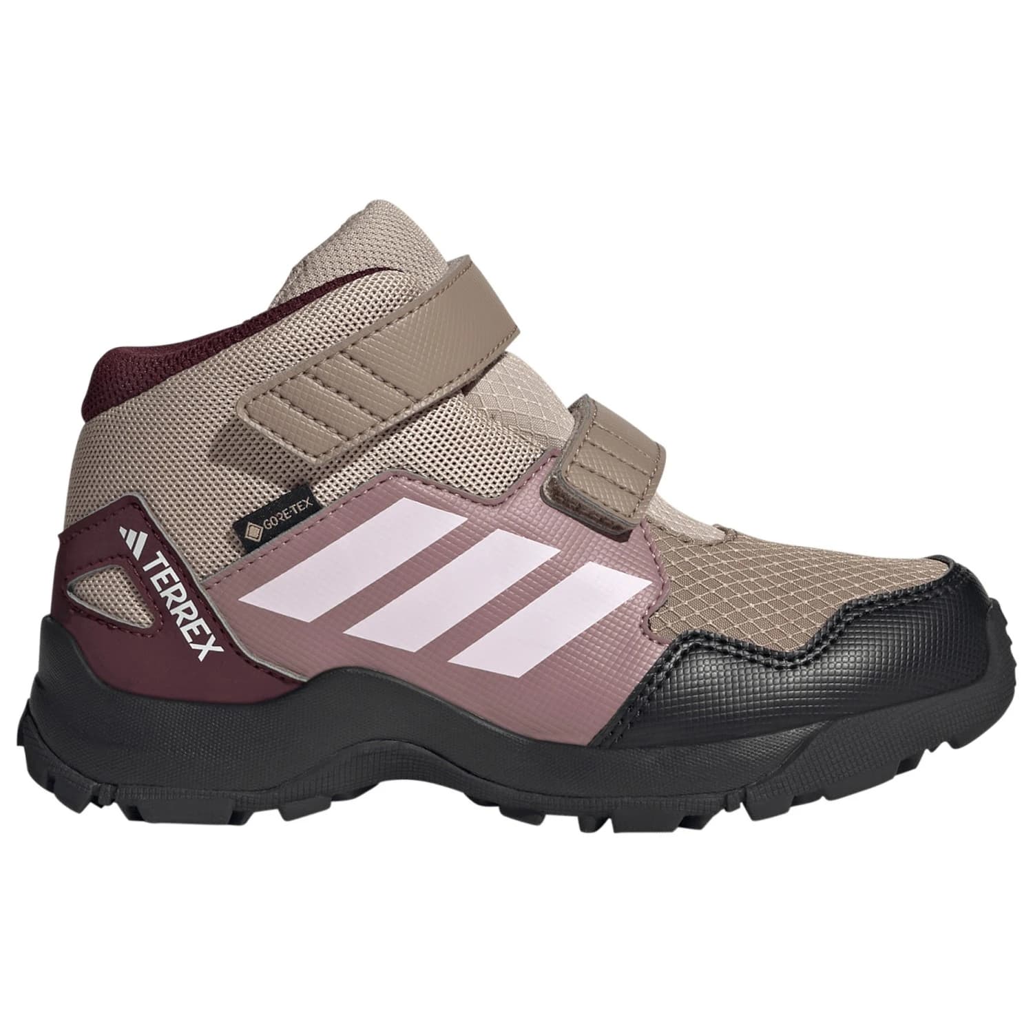 Детски туристически обувки adidas Terrex Kid's Terrex Skychaser Mid GORE-TEX Walking boots - Chalky Brown / Distilled Pink / Magic Mauve