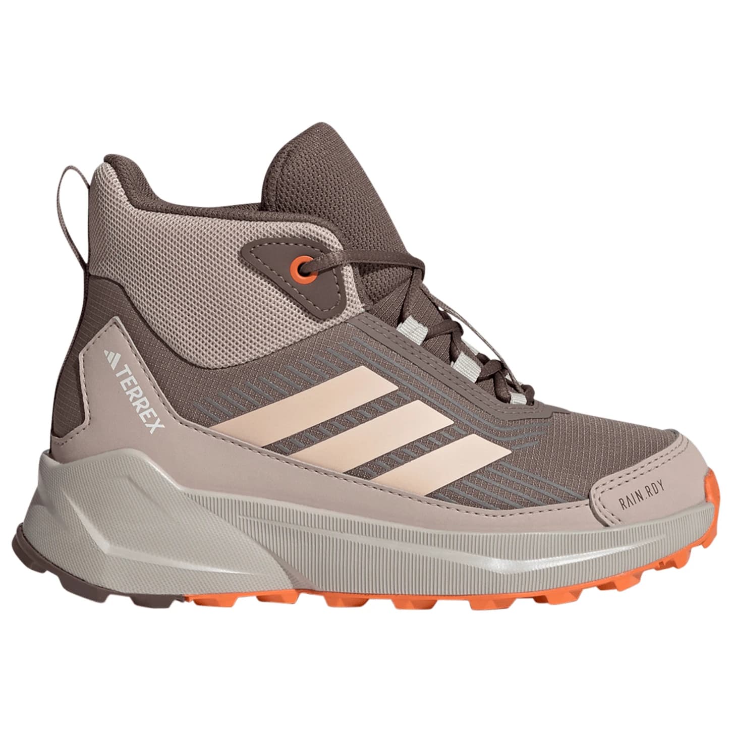 Детски туристически обувки adidas Terrex Kid's Terrex Trailmaker 2 Mid Rain.Rdy Walking boots - Trace Brown / Blush Pink / Wonder Taupe