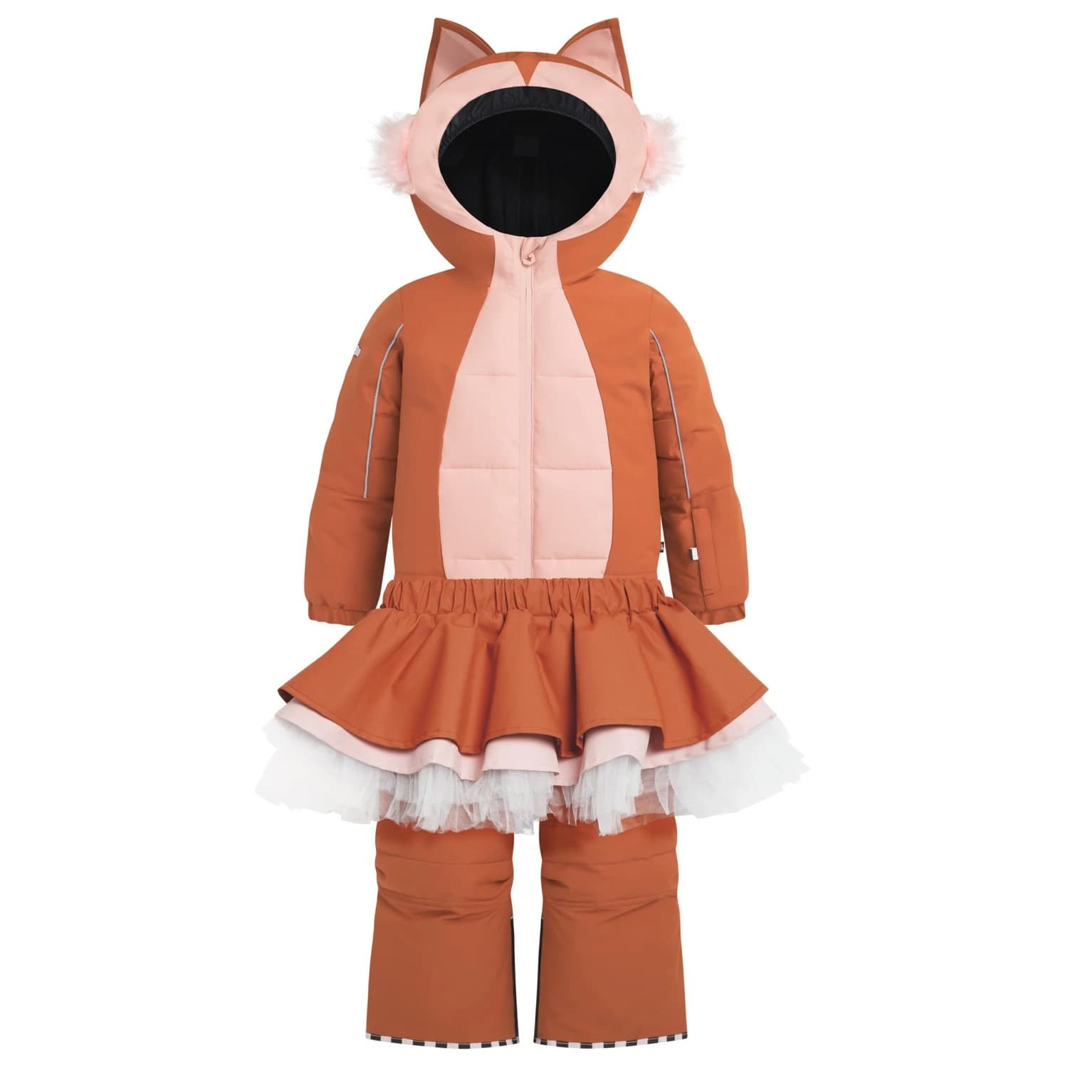Детска грейка Weedo Kid's Squirdo Schneeanzug inkl. Skirt Overall - Leather Brown / Old Rose