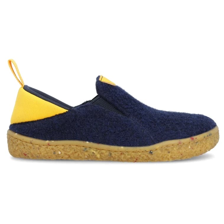 Детски обувки barefoot Groundies Kid's Uppsala Barefoot shoes - Navy / Yellow