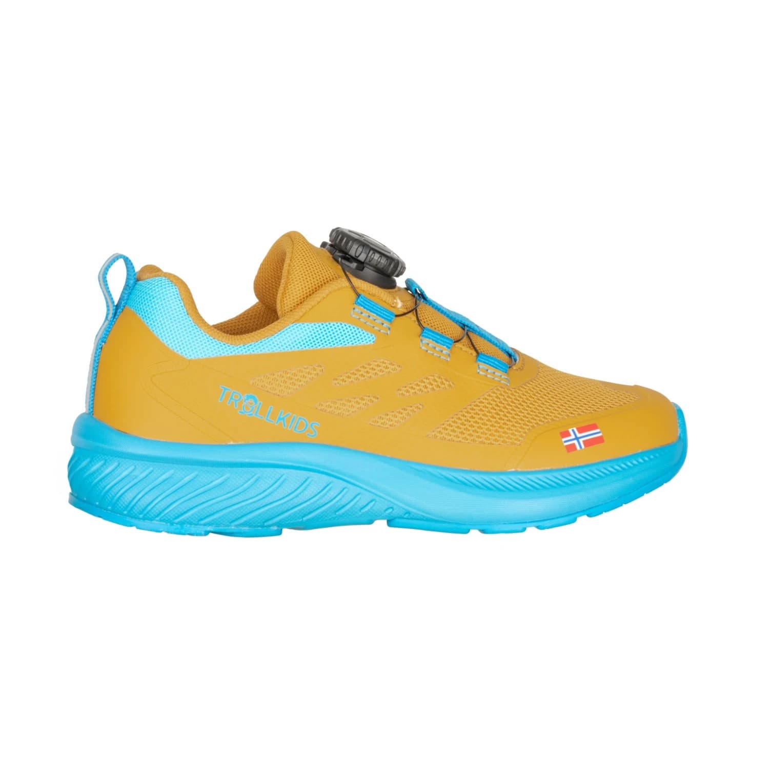 Детски маратонки Trollkids Kid's Bryggen Sneaker - Mustard / Dynamic Blue