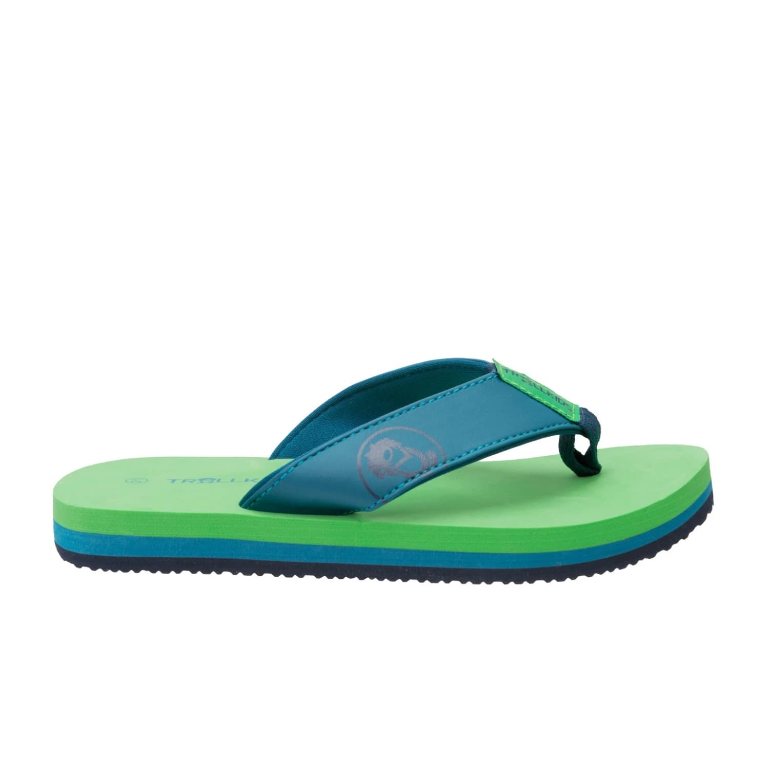 Детски сандали Trollkids Kid's Haukland Beach Sandal - Fresh Green / Dark Marine / Mystic Blue