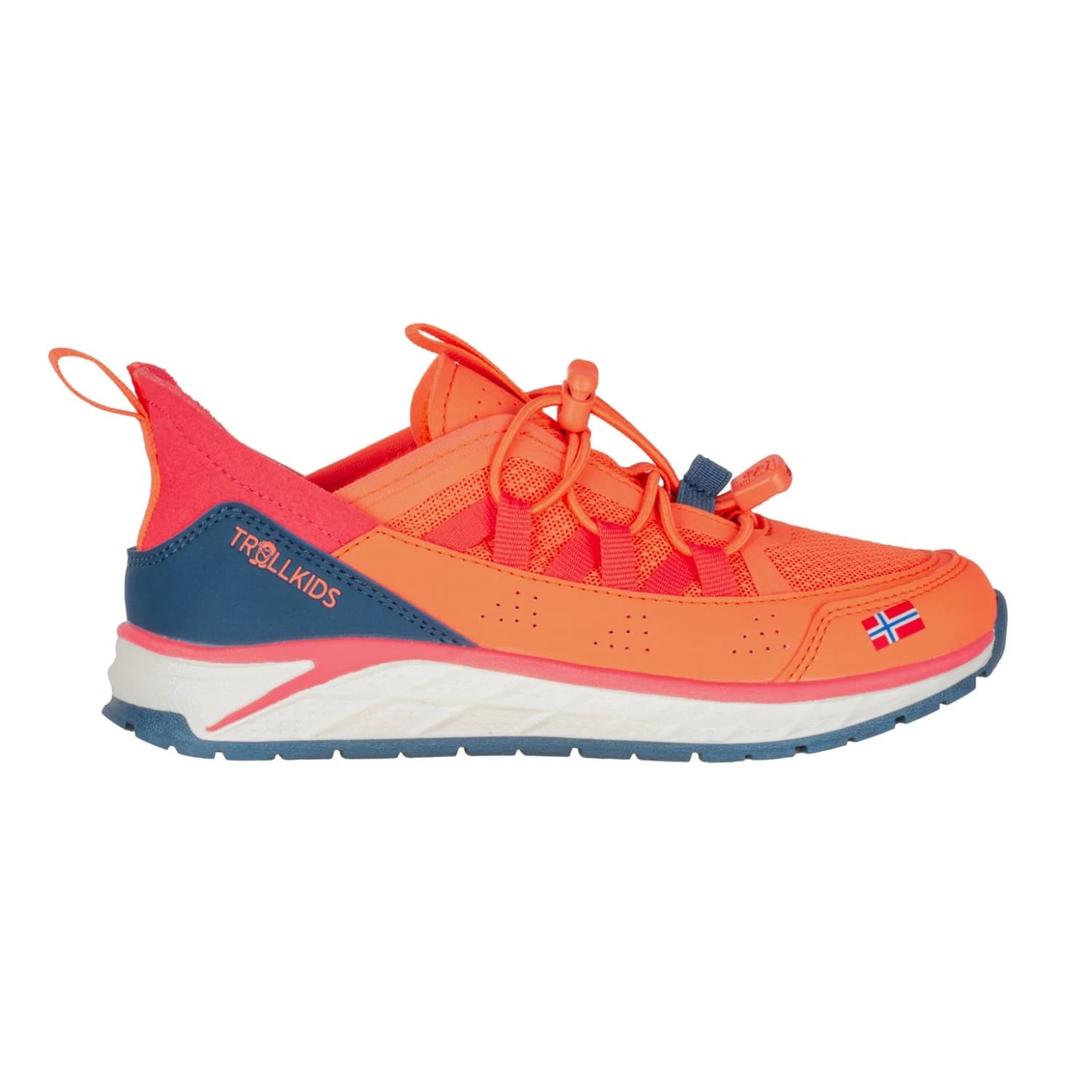Детски маратонки Trollkids Kid's Trondheim Sneaker - Mellow Peach / Madeira Blue / Watermelon