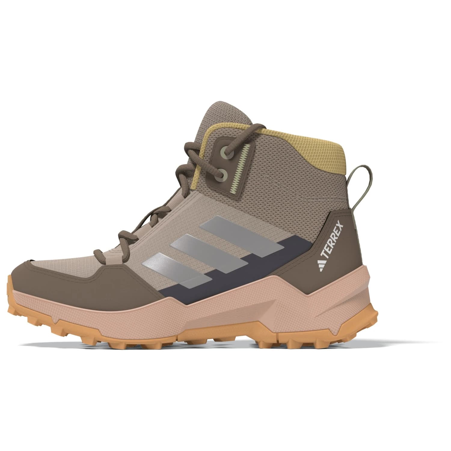 Детски туристически обувки adidas Terrex Kid's Ax4R Mid Walking boots - Wonder Taupe / Reflective Silver / Ice Tangerine