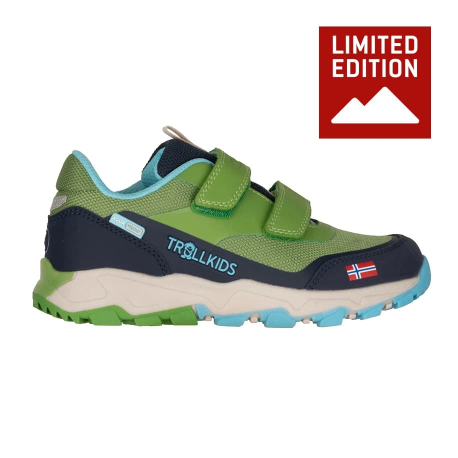 Детски мултиспорт обувки Trollkids Kid's Preikestolen Hiker Exclusive Multisport shoes - Meadow Green