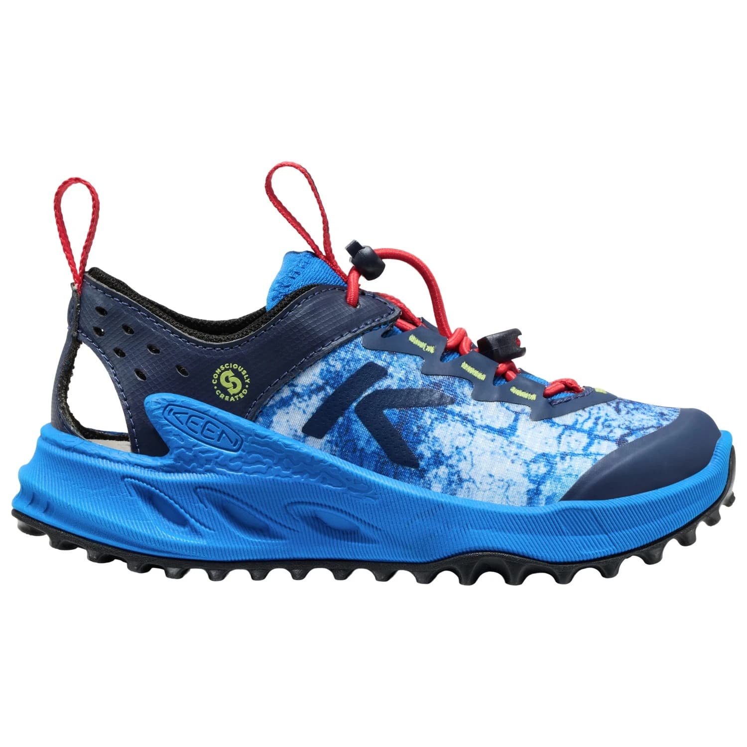Детски сандали Keen Kid's Zionic ADV Sandal - Precious Blue / Racing Red
