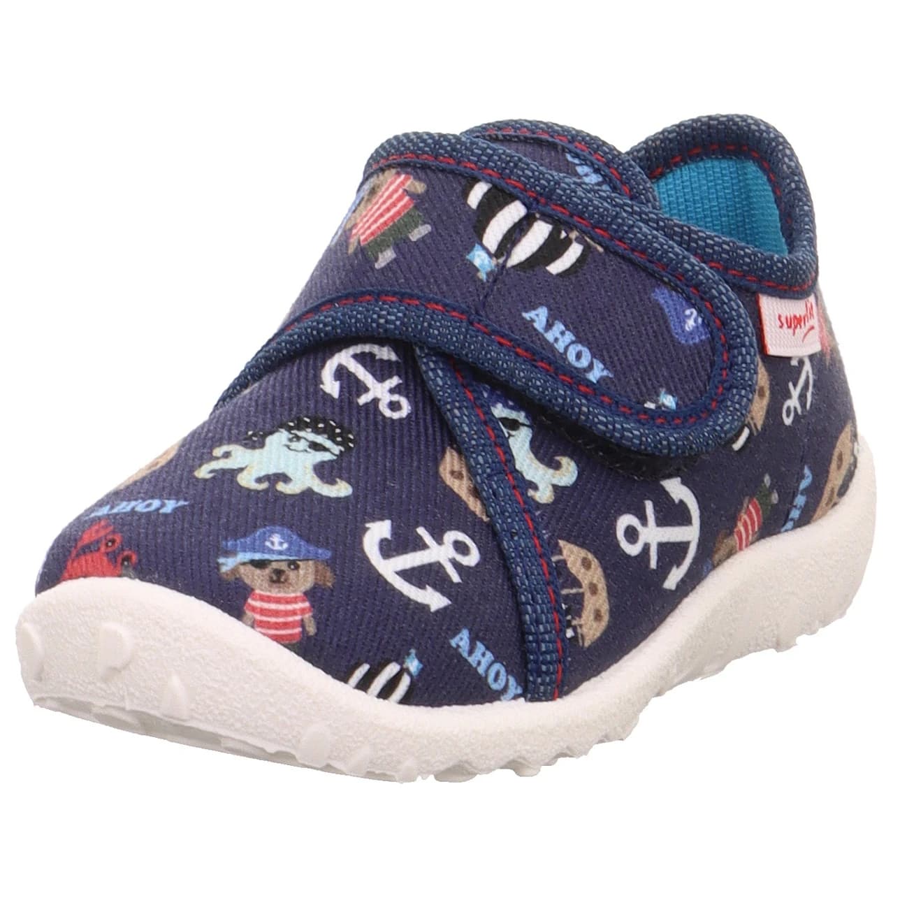 Детски пантофи Superfit Kid's Spotty House slippers - Dunkelblau