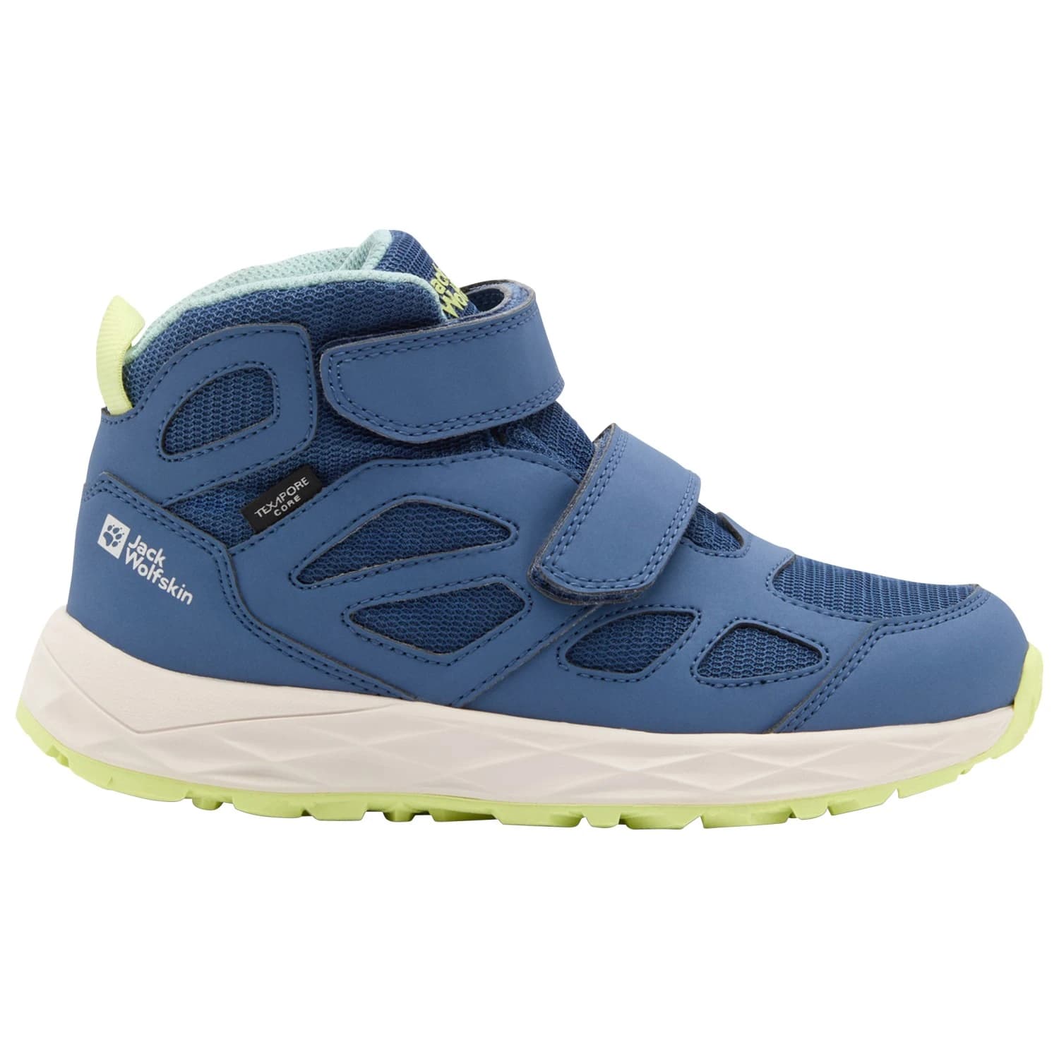 Детски туристически обувки Jack wolfskin Kid's Woodland 2 Texapore Mid VC Walking boots - Evening Sky