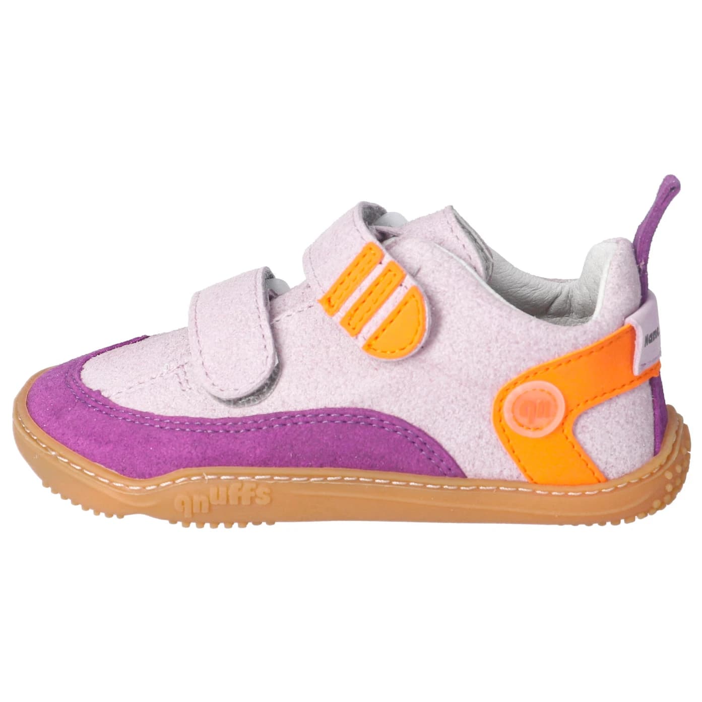Детски обувки barefoot qnuffs Kid's Ahorn Barefoot shoes - Misty / Orange
