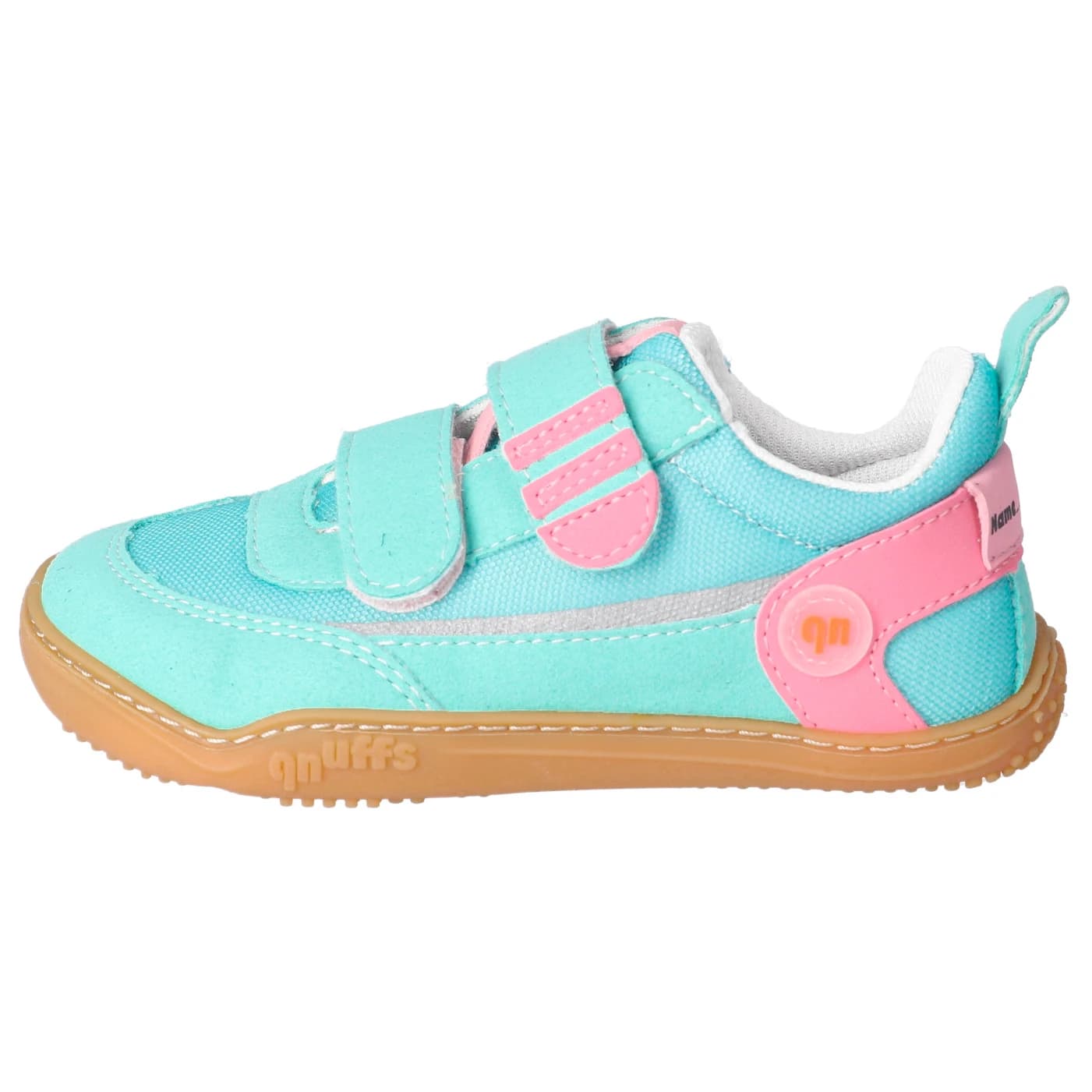 Детски обувки barefoot qnuffs Kid's Erle Barefoot shoes - Jade / Rosa