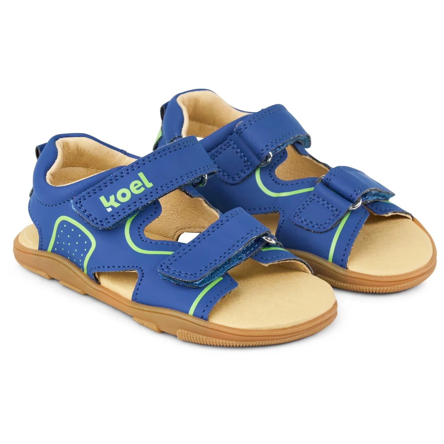 Детски сандали Koel Kid's Ova II Leather Sandals - Royal Blue