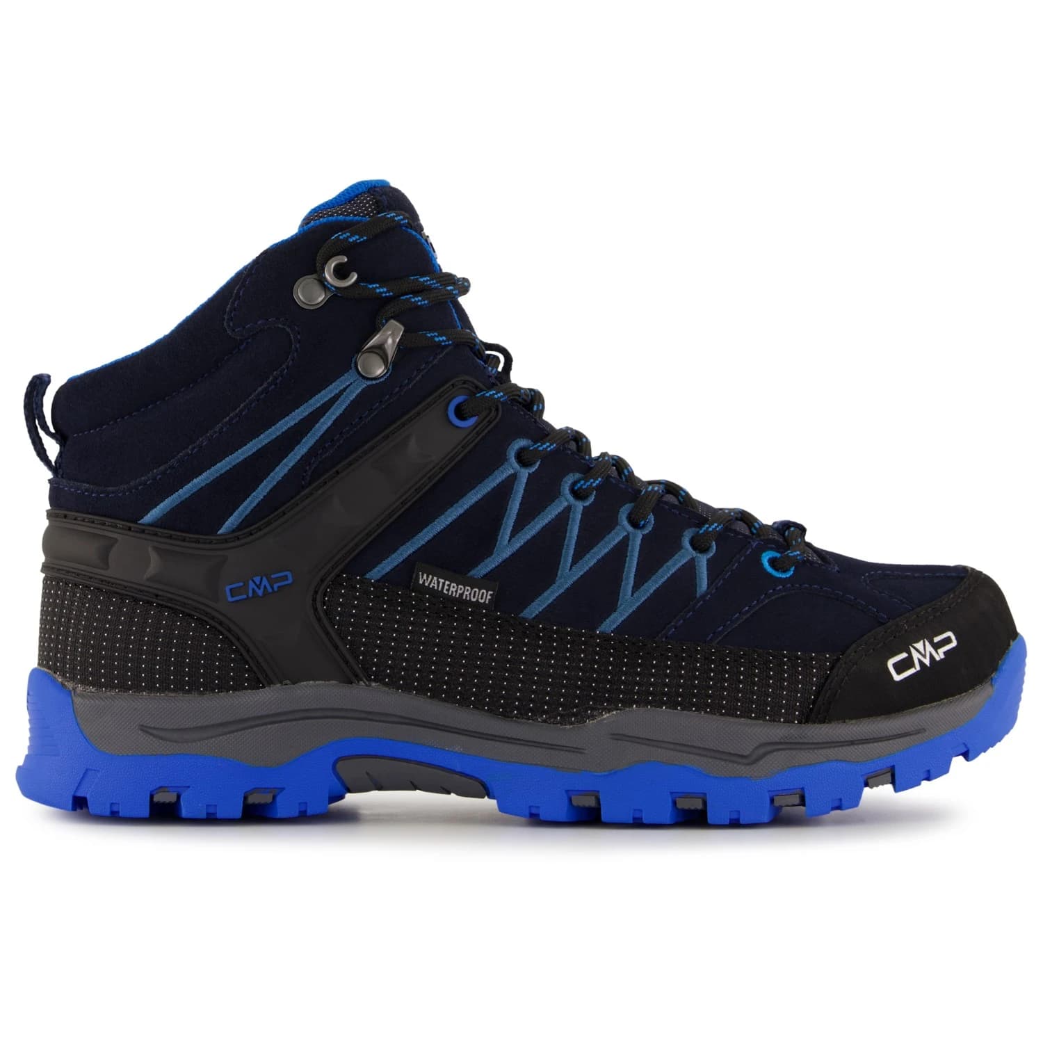 Туристически обувки CMP Junior's Rigel Mid Trekking Shoes Waterproof Walking boots - B.Blue / Bluestone / Royal Blue