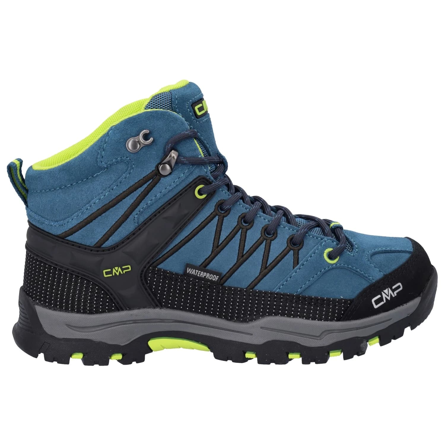 Туристически обувки CMP Junior's Rigel Mid Trekking Shoes Waterproof Walking boots - Deep Lake / Acido