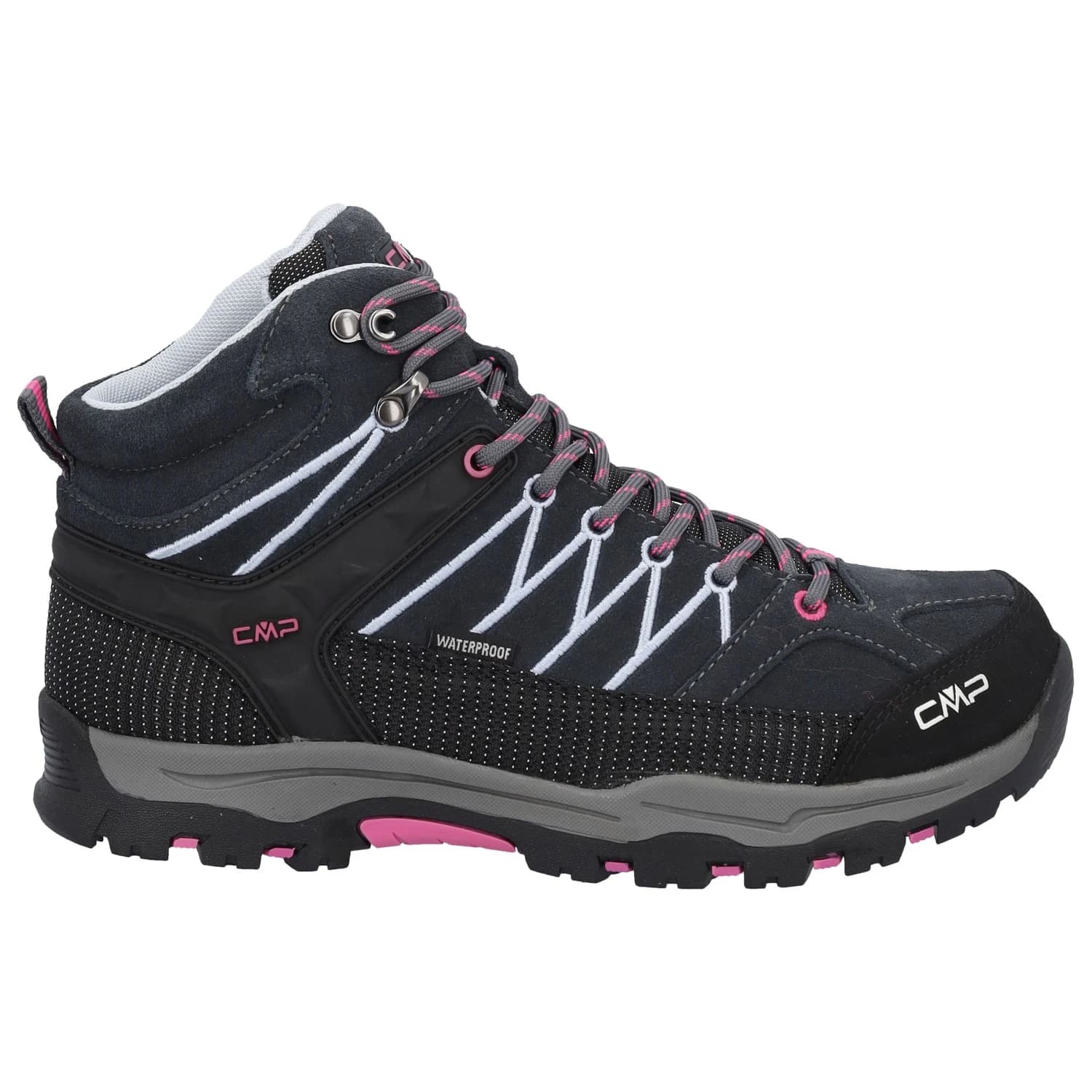 Туристически обувки Cmp Junior's Rigel Mid Trekking Shoes Waterproof Walking boots - Titanio / Skyway