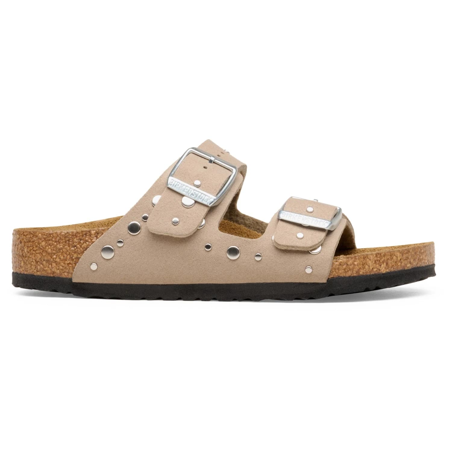 Детски сандали Birkenstock Kid's Arizona Rivet Border Synthetik Sandals - Soft Birki Gray Taupe