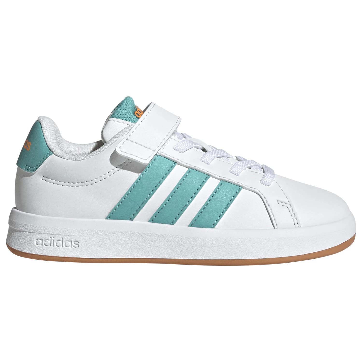 Детски маратонки adidas Kid's Grand Court 3.0 Sneakers - Ftwr White / Mint Ton / Lucid Tangerine