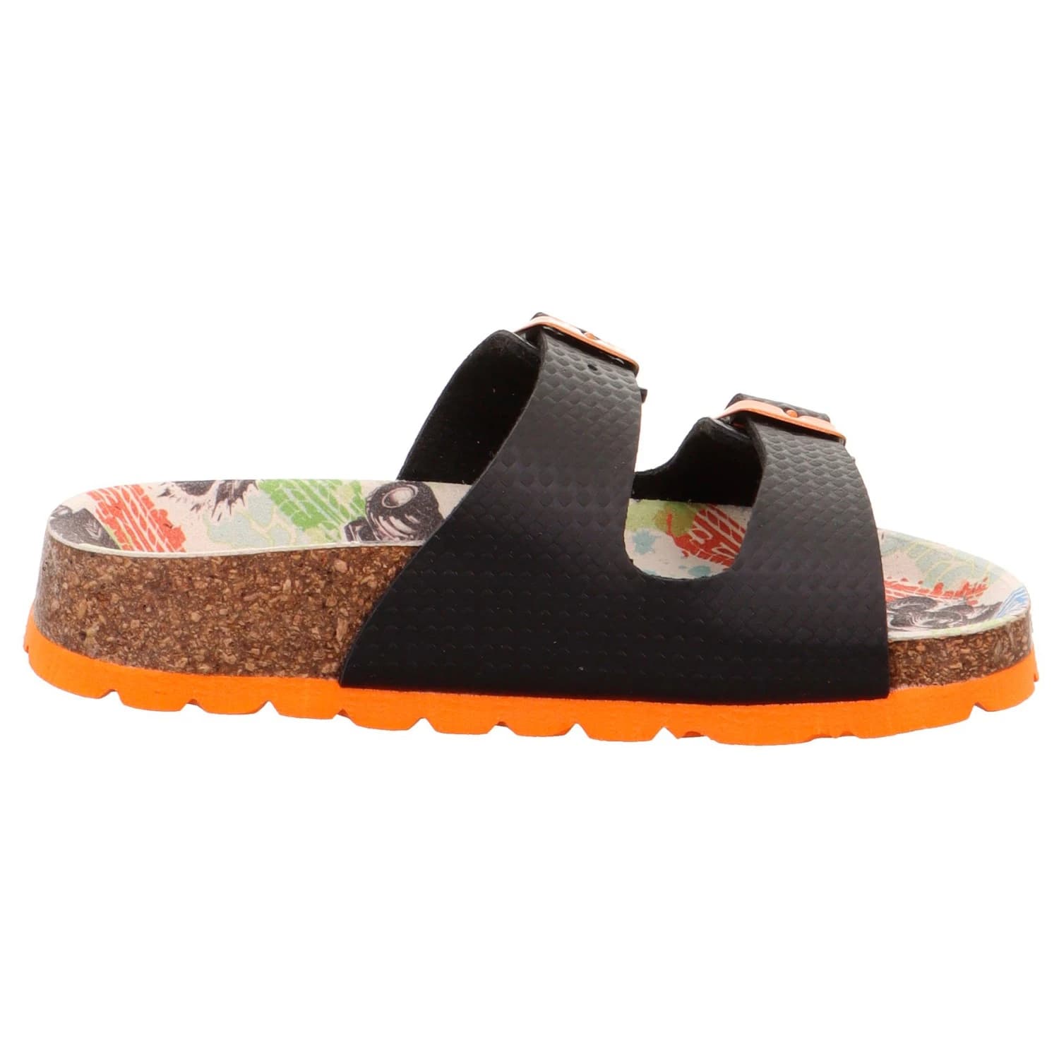 Детски сандали Superfit Kids' Vegan Slippers with Insole Sandals - Schwarz / Orange