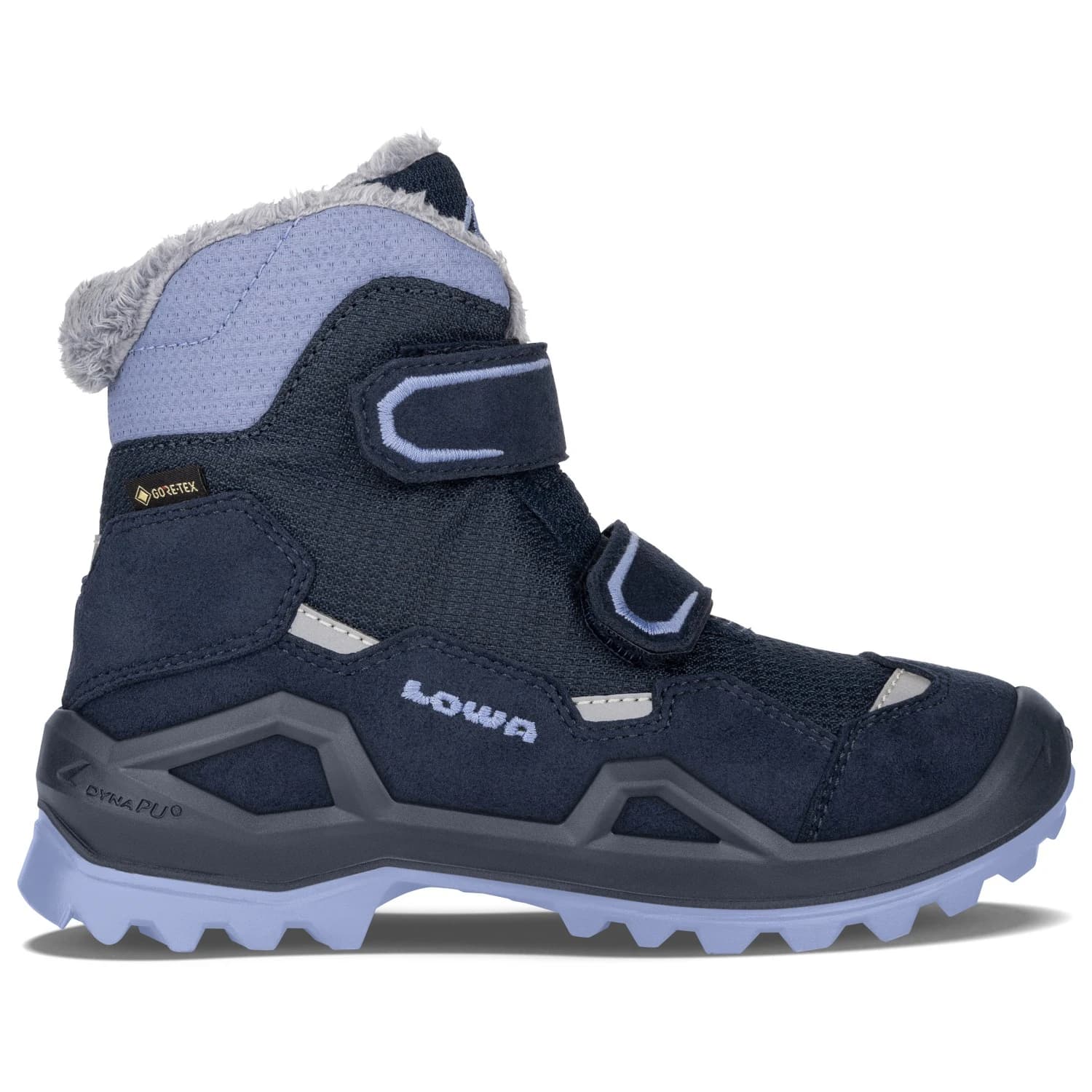 Детски зимни ботуши Lowa Kid's Milo Evo GTX Mid Winter boots - Navy / Lavendel