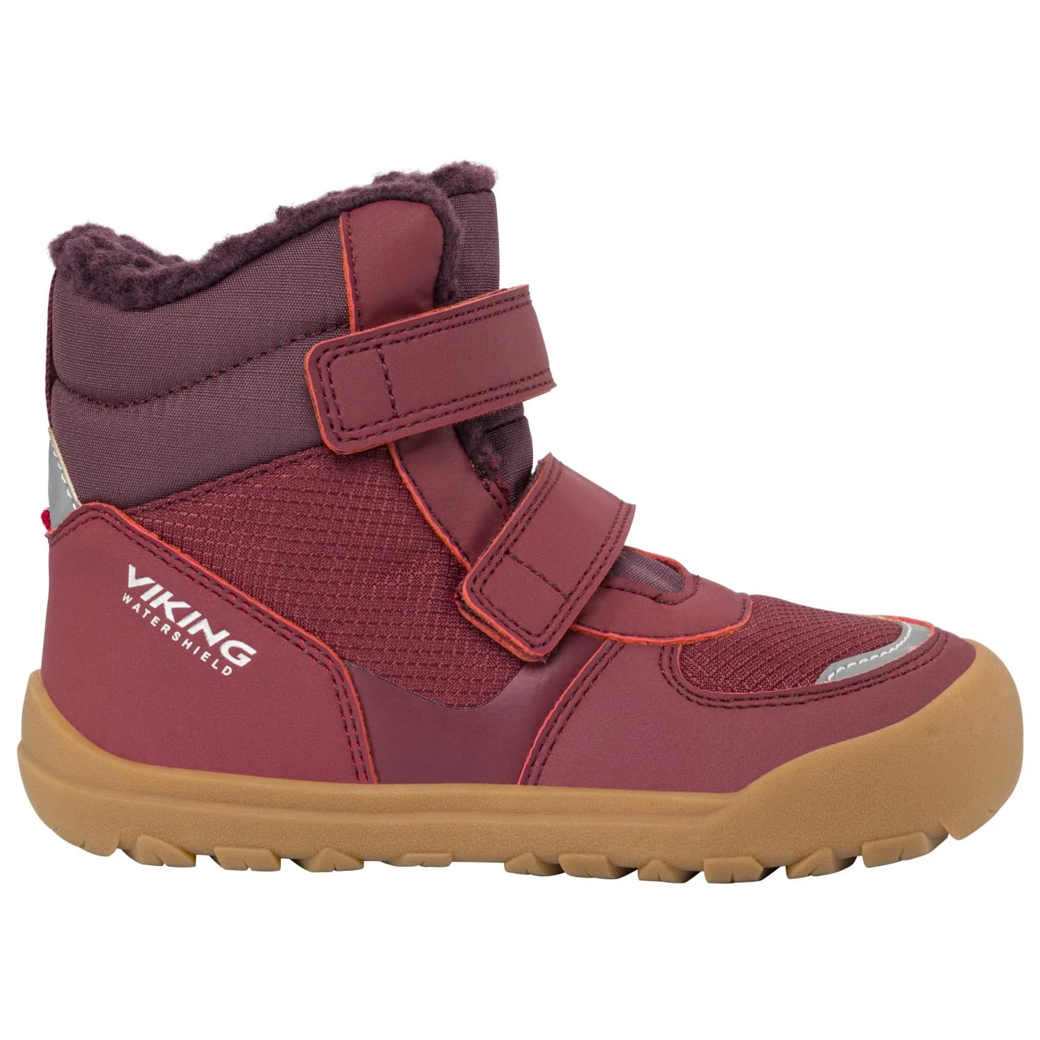 Детски зимни ботуши Viking Kid's Rowan Barefoot Warm WP 2V Winter boots - Wine