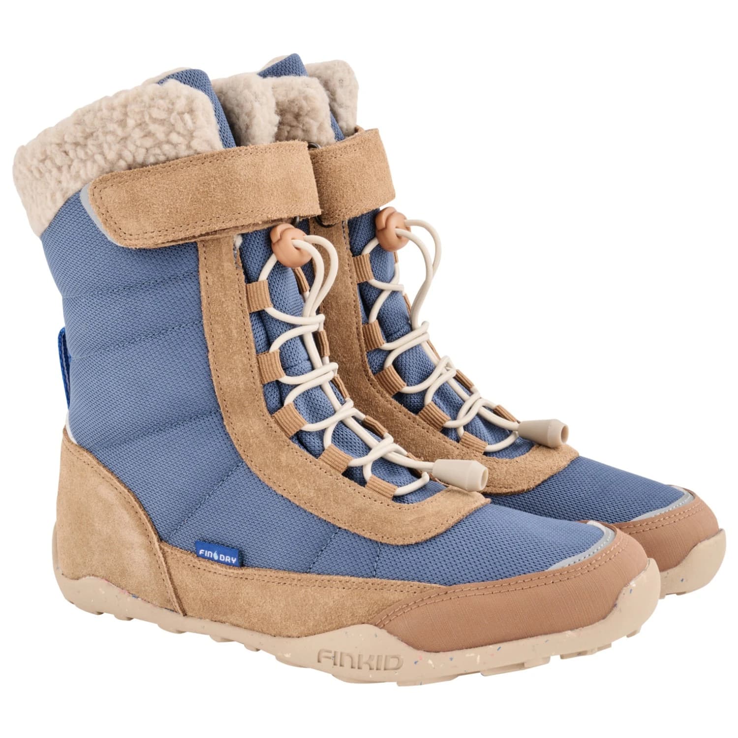 Детски зимни ботуши Finkid Kid's Jotos Winter boots - Denim / Chipmunk