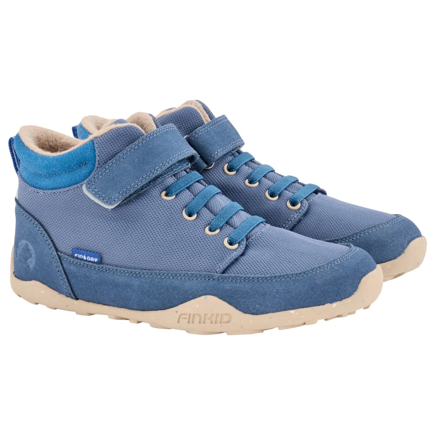 Детски обувки barefoot Finkid Kid's Niitty Barefoot shoes - Denim