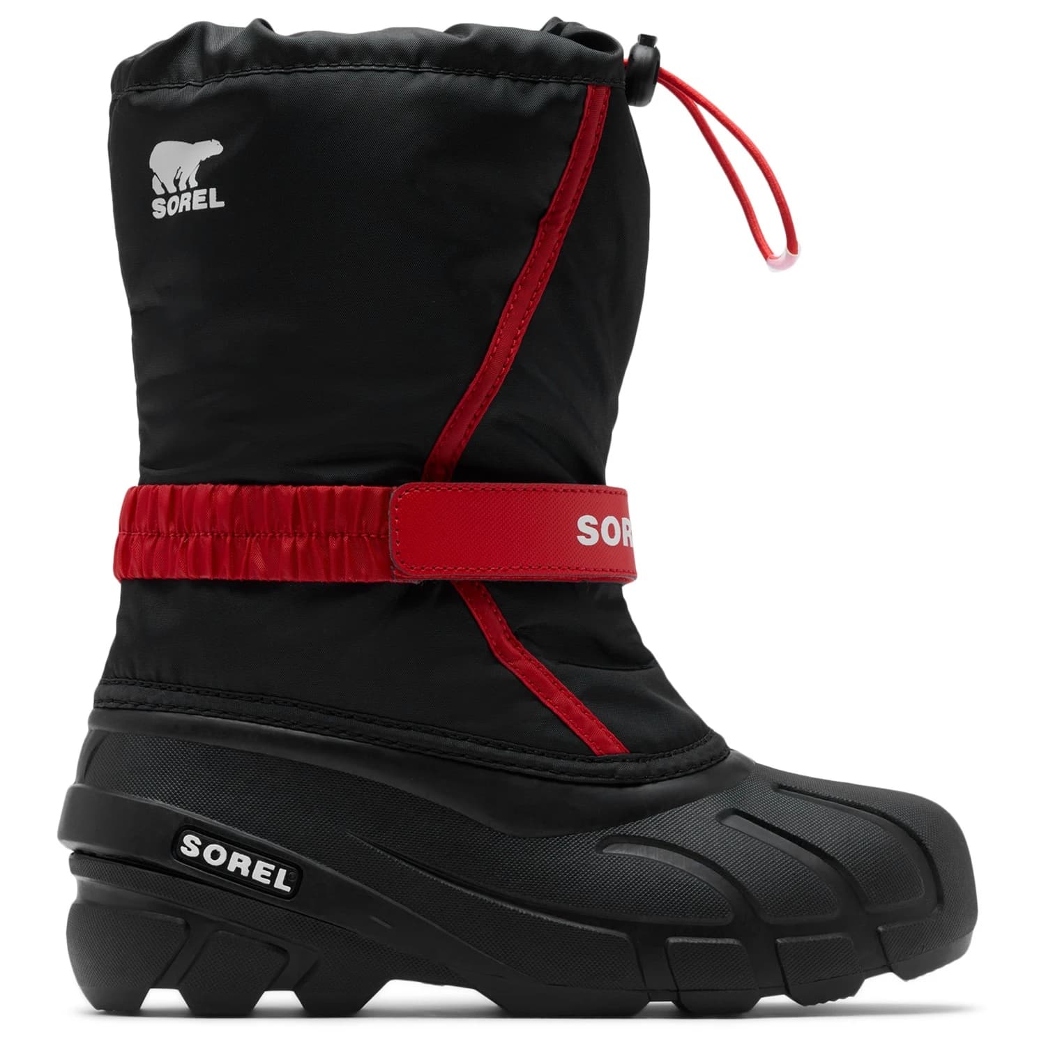 Детски зимни ботуши Sorel Kid's Big Flurry Boot Winter boots - Black / Bright Red