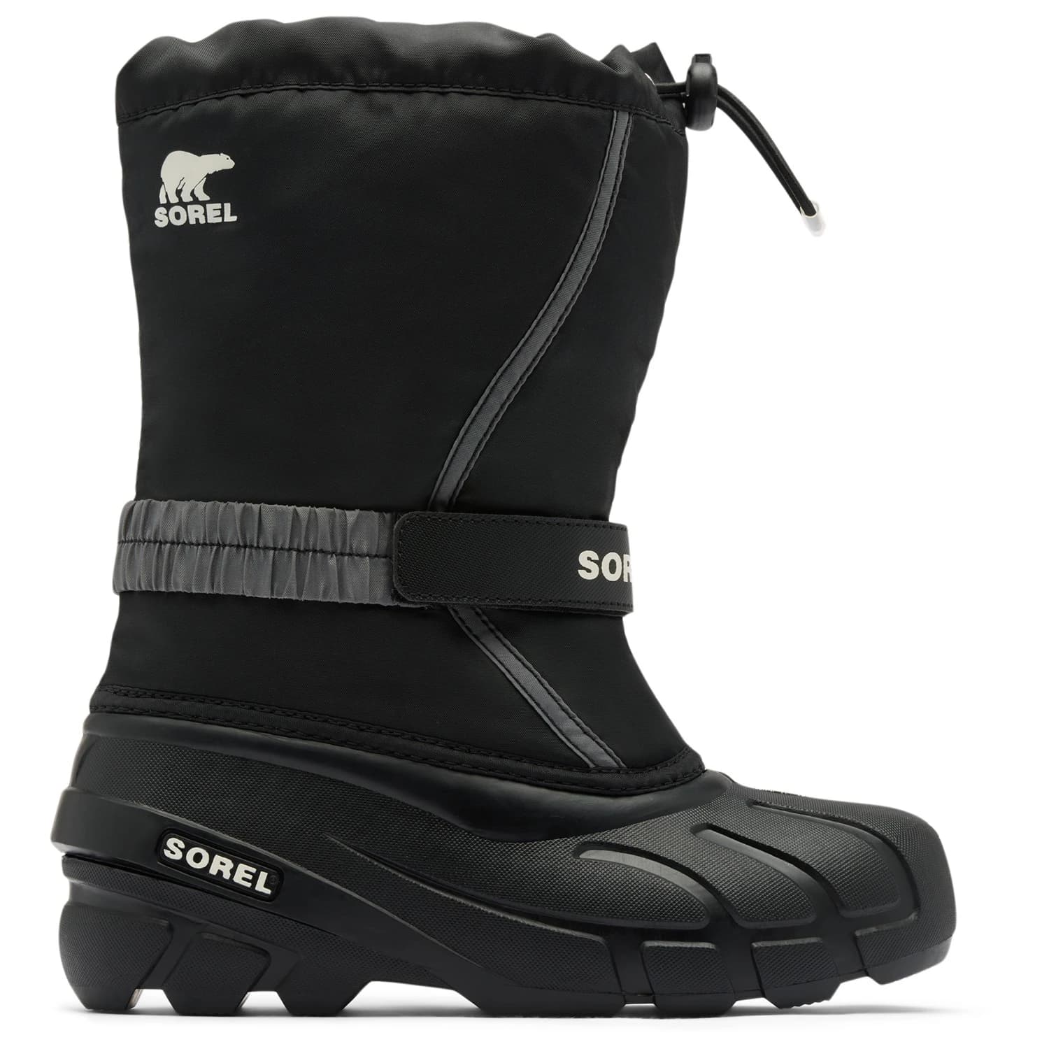 Детски зимни ботуши Sorel Kid's Big Flurry Boot Winter boots - Black / Sea Salt