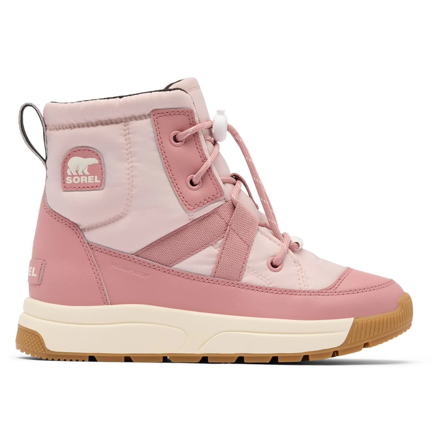 Детски зимни ботуши Sorel Kid's Big Whitney III Mid WP Winter boots - Pink Salt / Eraser Pink