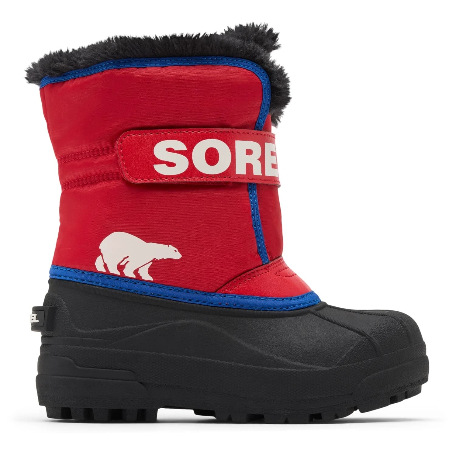 Детски зимни ботуши Sorel Kid's Little Snow Commander Winter boots - Bright Red / Azul