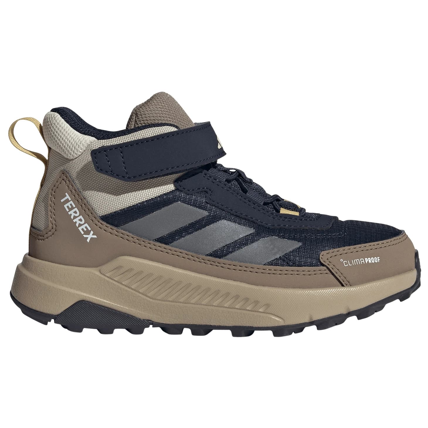 Детски туристически обувки adidas Terrex Kid's Anylander Mid ClimaProof CF Walking boots - Legend Ink / Grey Five / Khaki Six