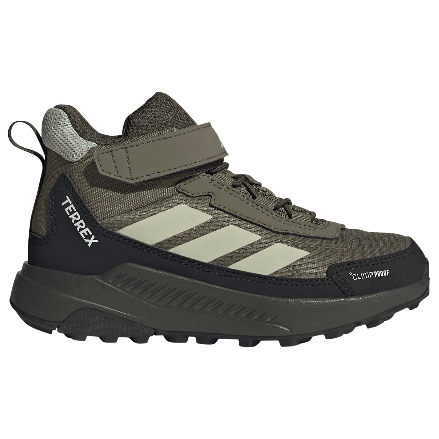 Детски туристически обувки adidas Terrex Kid's Anylander Mid ClimaProof CF Walking boots - Olive Strata / Halo Green / Shadow Olive