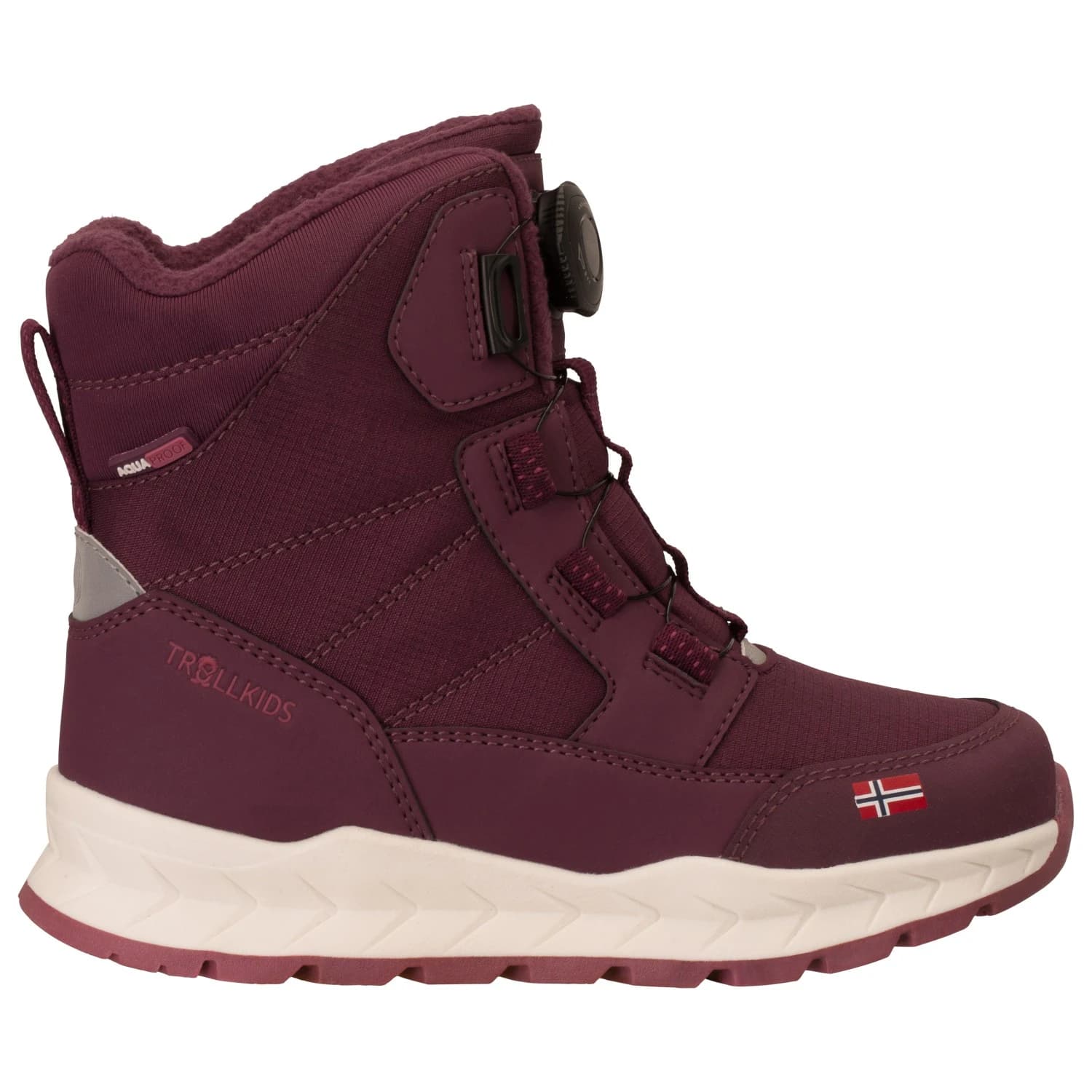 Детски зимни ботуши Trollkids Kid's Torvik Winter Boots - Deep Ruby / Frozen Berry