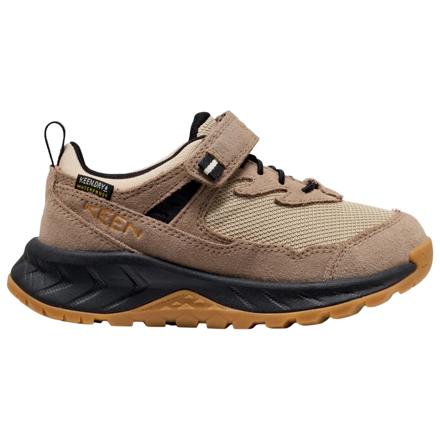 Детски мултиспорт обувки Keen Kid's Hightrail WP Multisport shoes - Brindle / Oak Buff