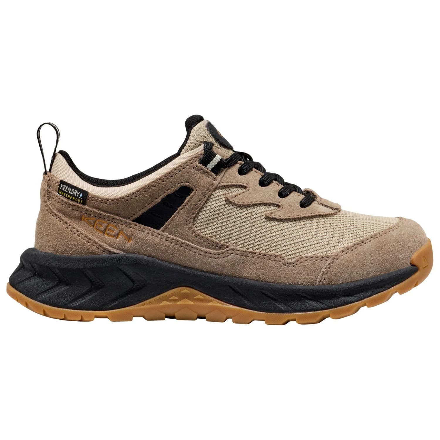 Мултиспорт обувки Keen Youth Hightrail WP Multisport shoes - Brindle / Oak Buff