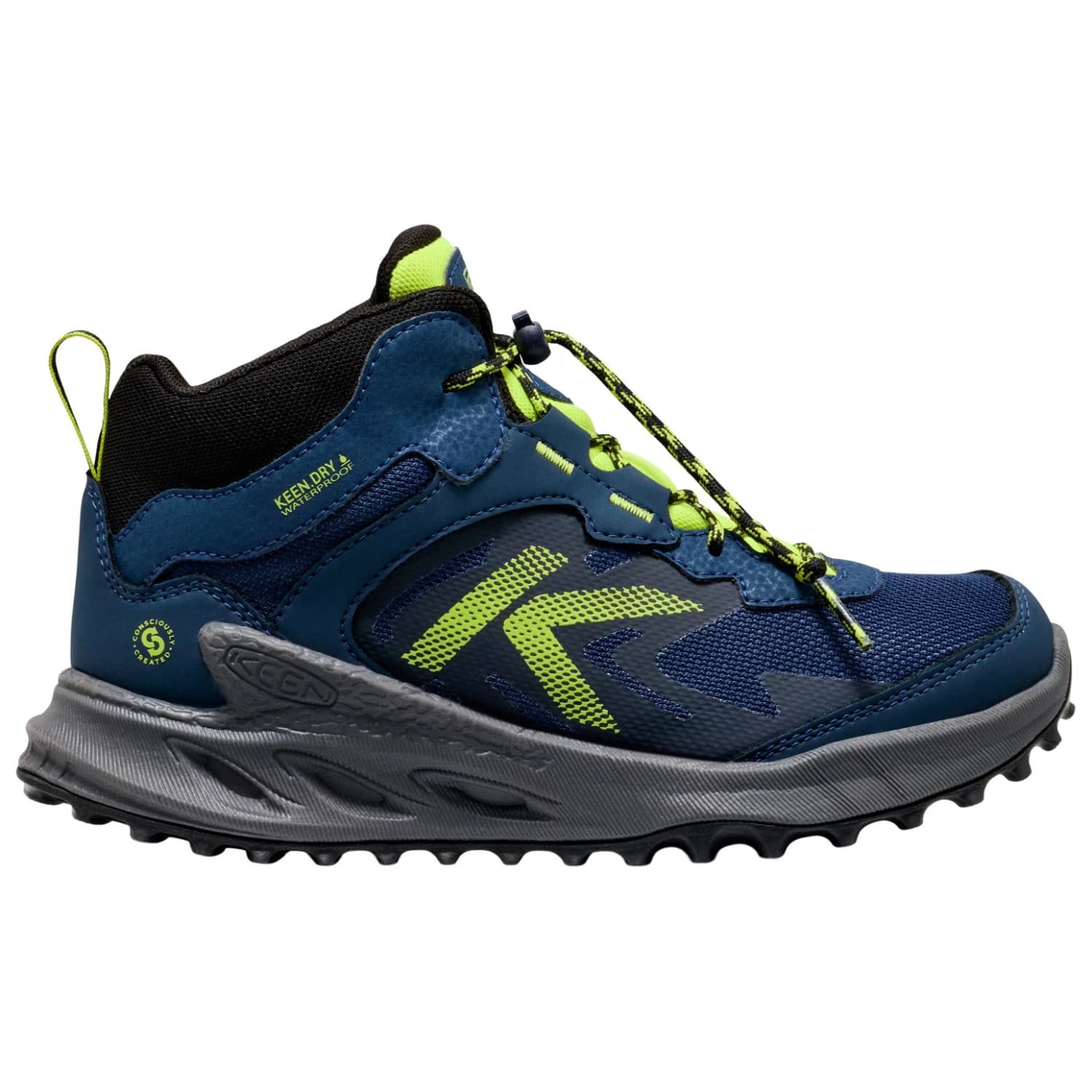 Туристически обувки Keen Youth Zionic Mid WP Walking boots - Naval Academy / Evening Primrose