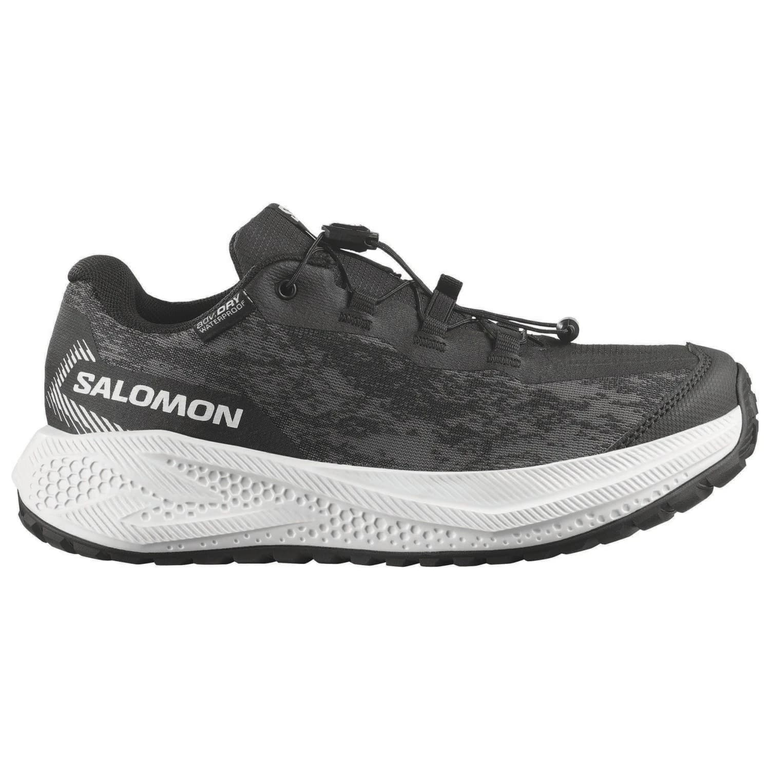 Детски маратонки Salomon Kid's Aero GRVL Waterproof Running shoes - Black / White / Black