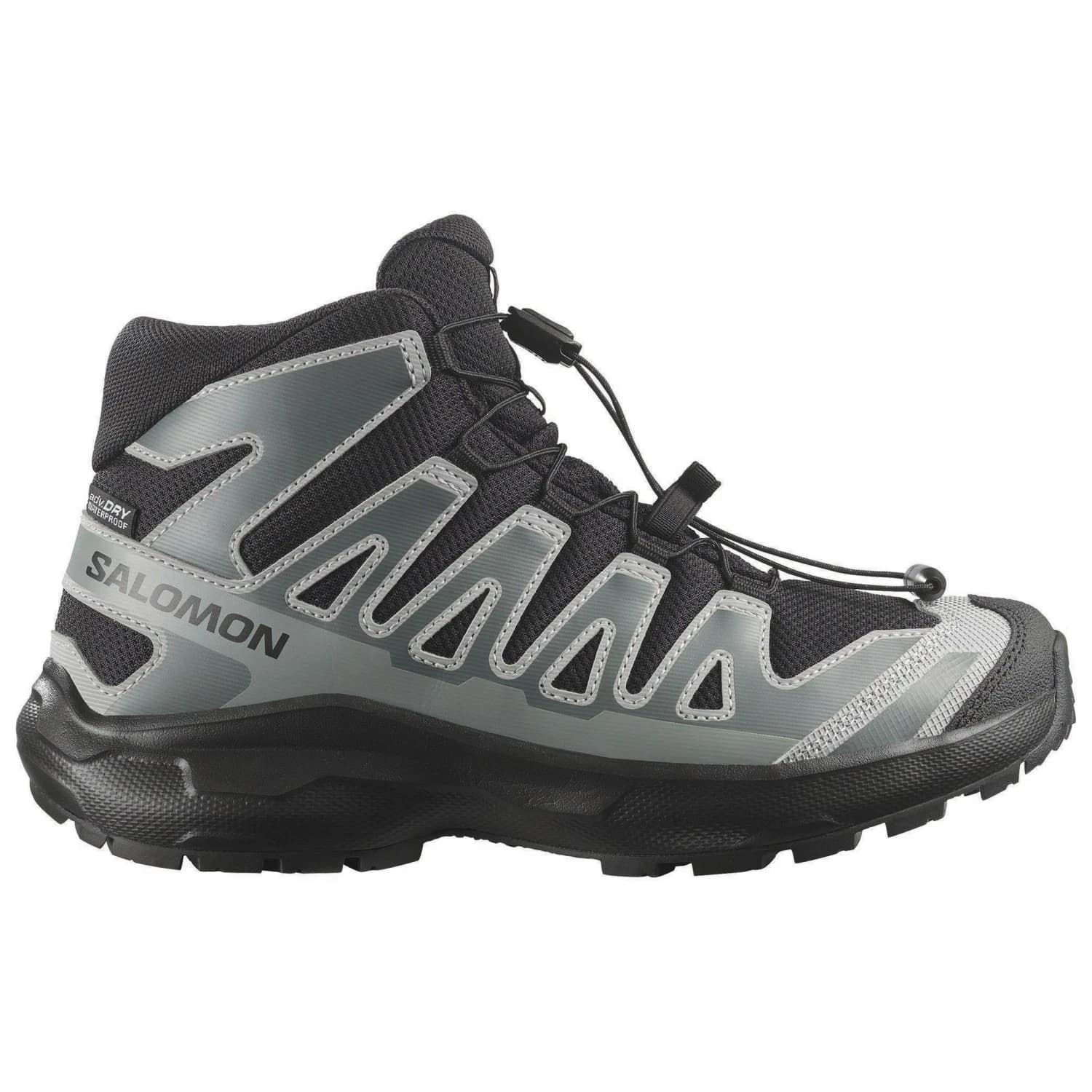 Детски туристически обувки Salomon Kid's XA Pro Mid Waterproof Walking boots - Black / Sedona Sage / Wrought Iron