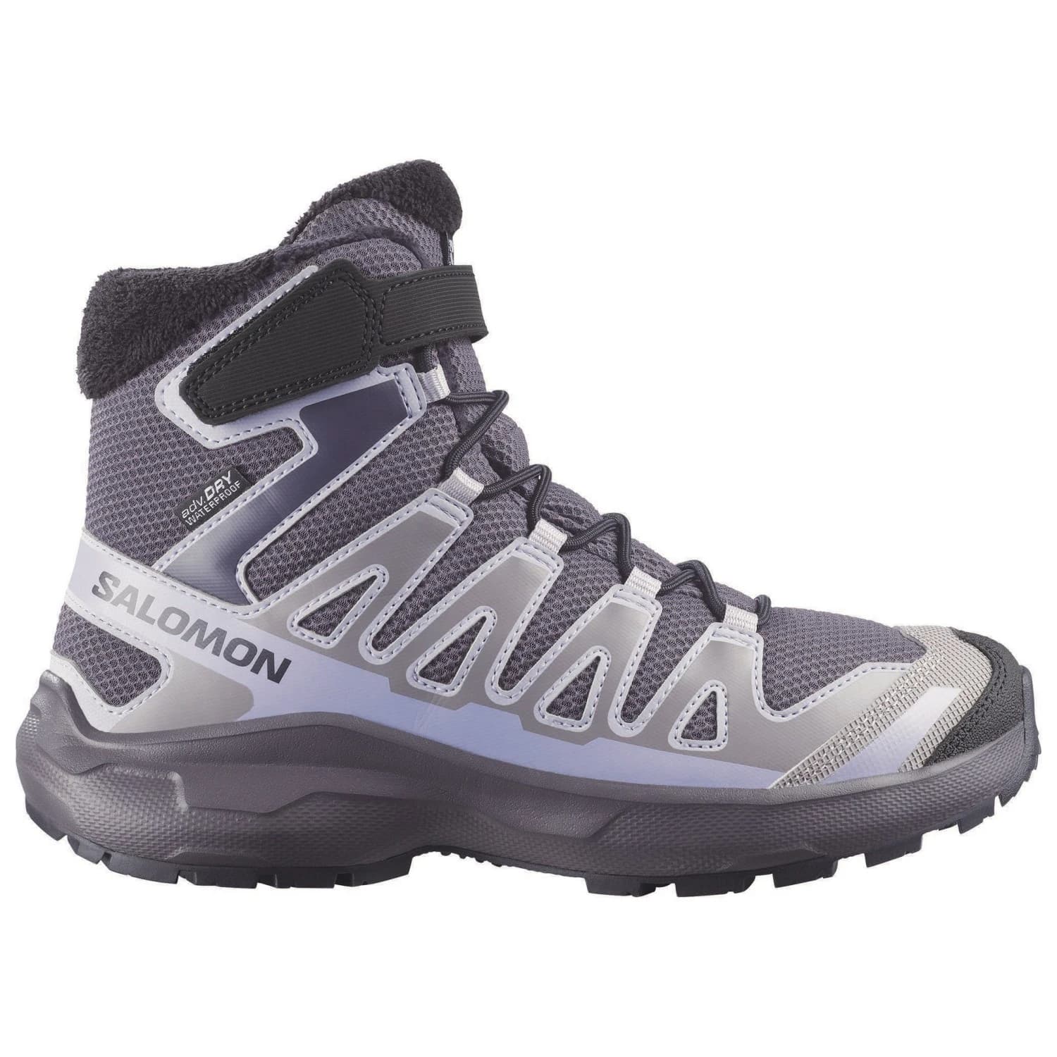 Детски зимни ботуши Salomon Kid's XA Pro Winter Mid Waterproof Winter boots - Nine Iron / Gull / Cosmic Sky