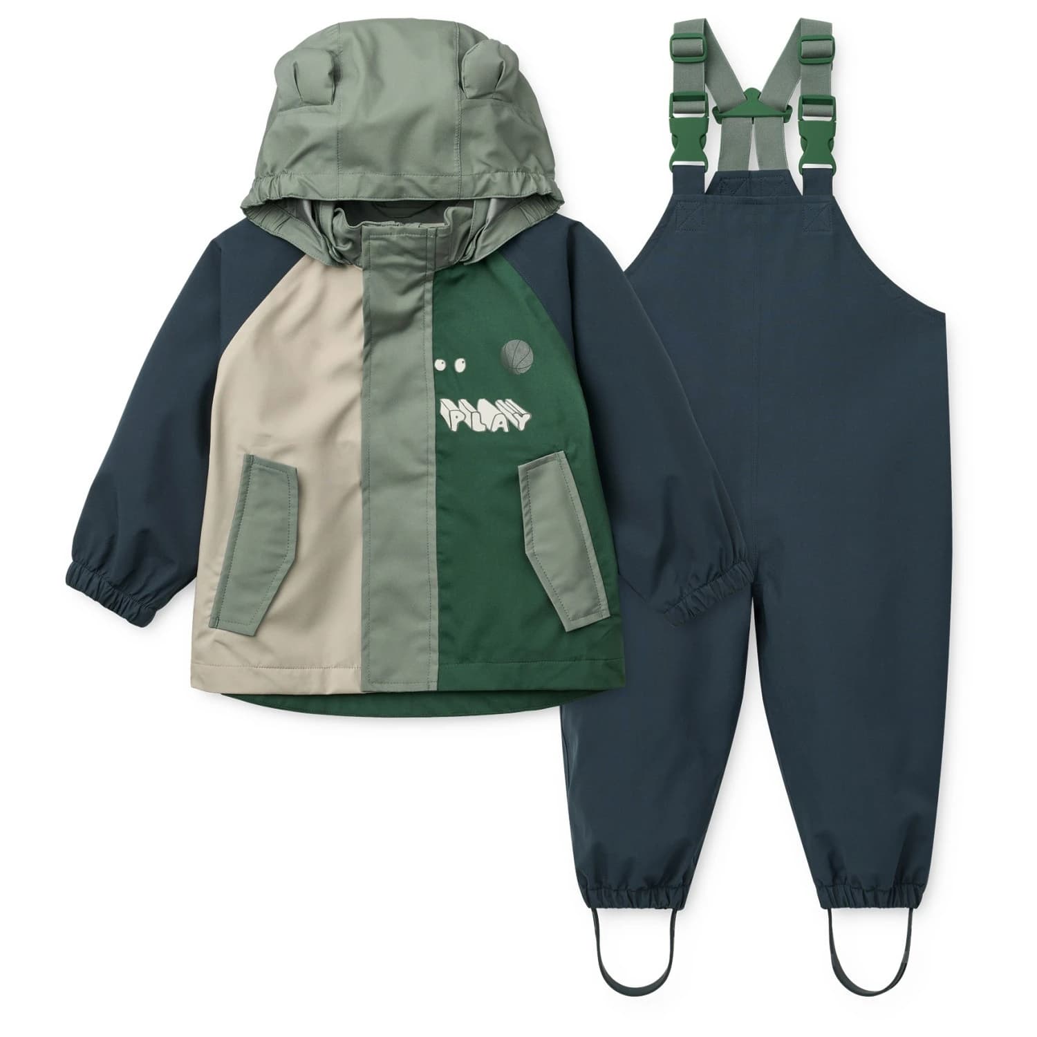Детска грейка LIEWOOD Kid's Manu Rainwear Set Rain set - Play Multi Mix