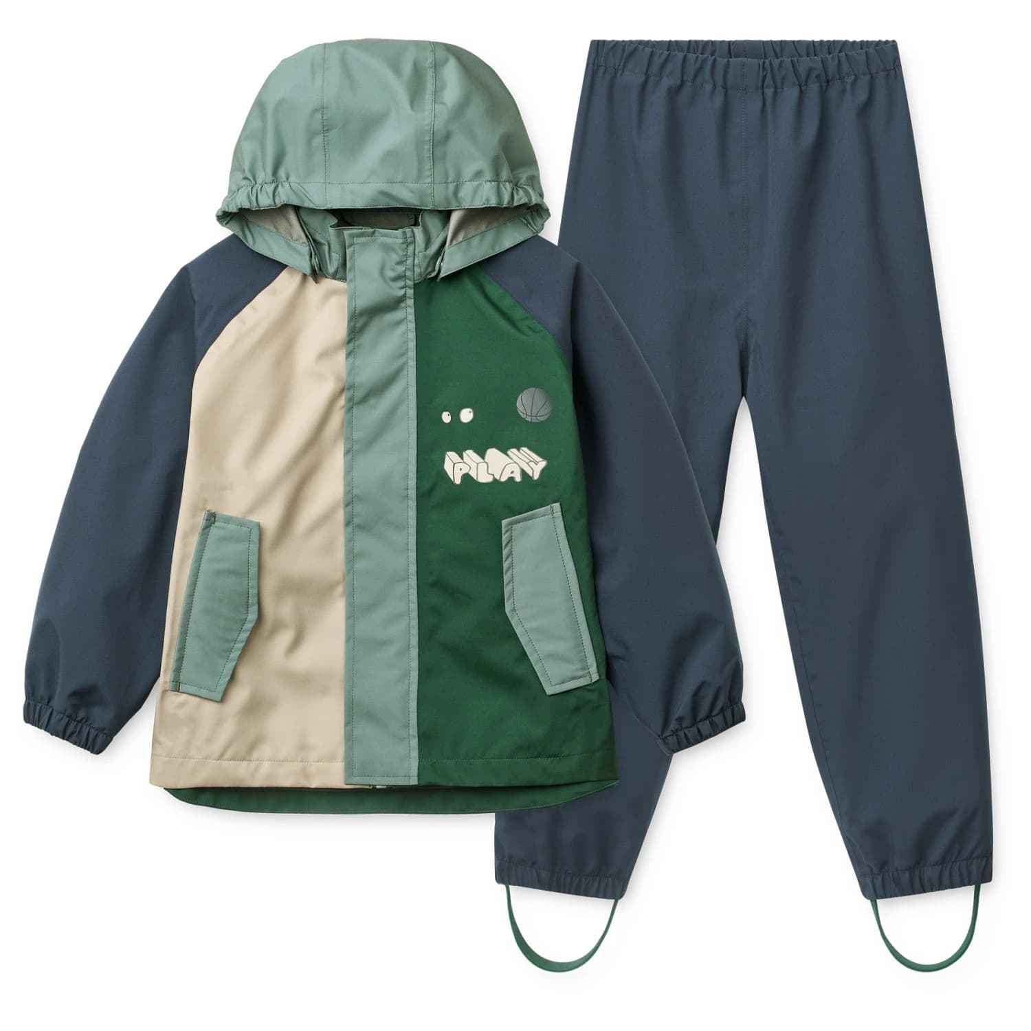 Детска грейка LIEWOOD Kid's Pedia Rainwear Set Rain set - Play Multi Mix