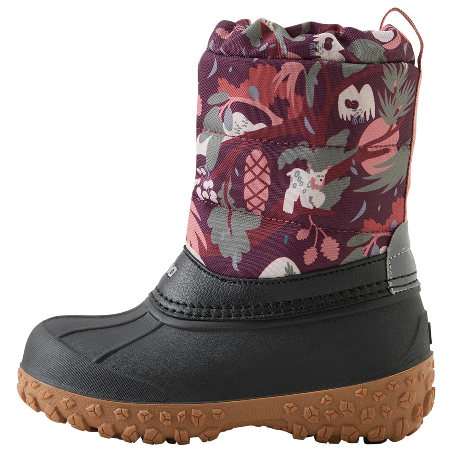 Детски зимни ботуши Reima Kid's Winter Boots Loskari Print Winter boots - Deep Purple